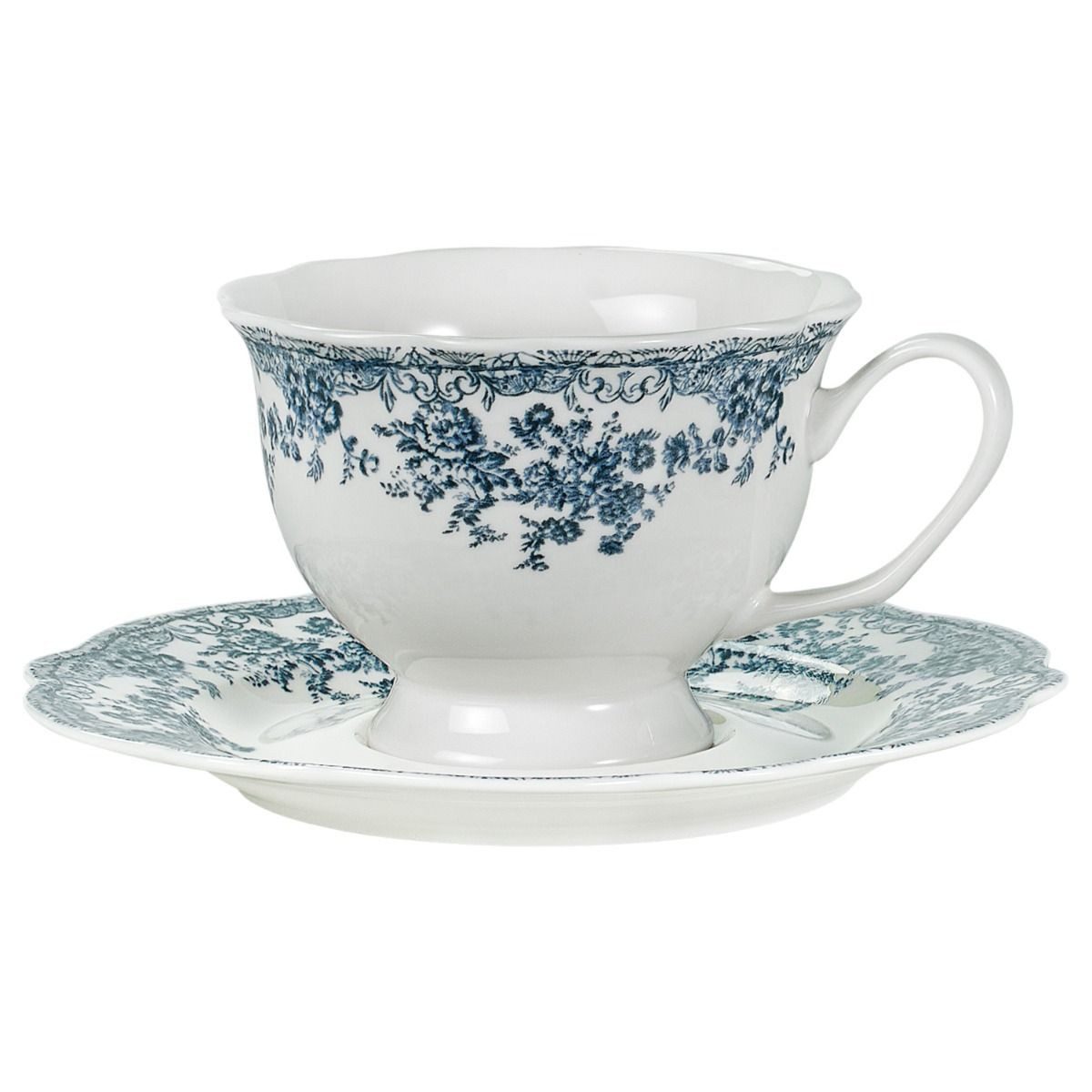 EmirtexHome Cappuccinotasse FLEURY VINTAGE KAFFEE SET, 12-TEILIG, 12-tlg.
