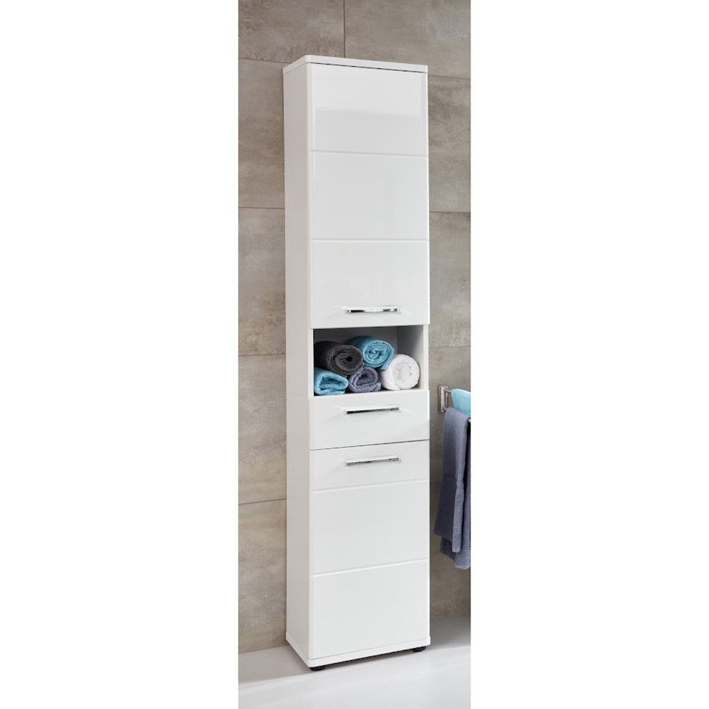 trendteam Hochschrank Monte Badezimmerschrank Standschrank Badschrank günstig online kaufen