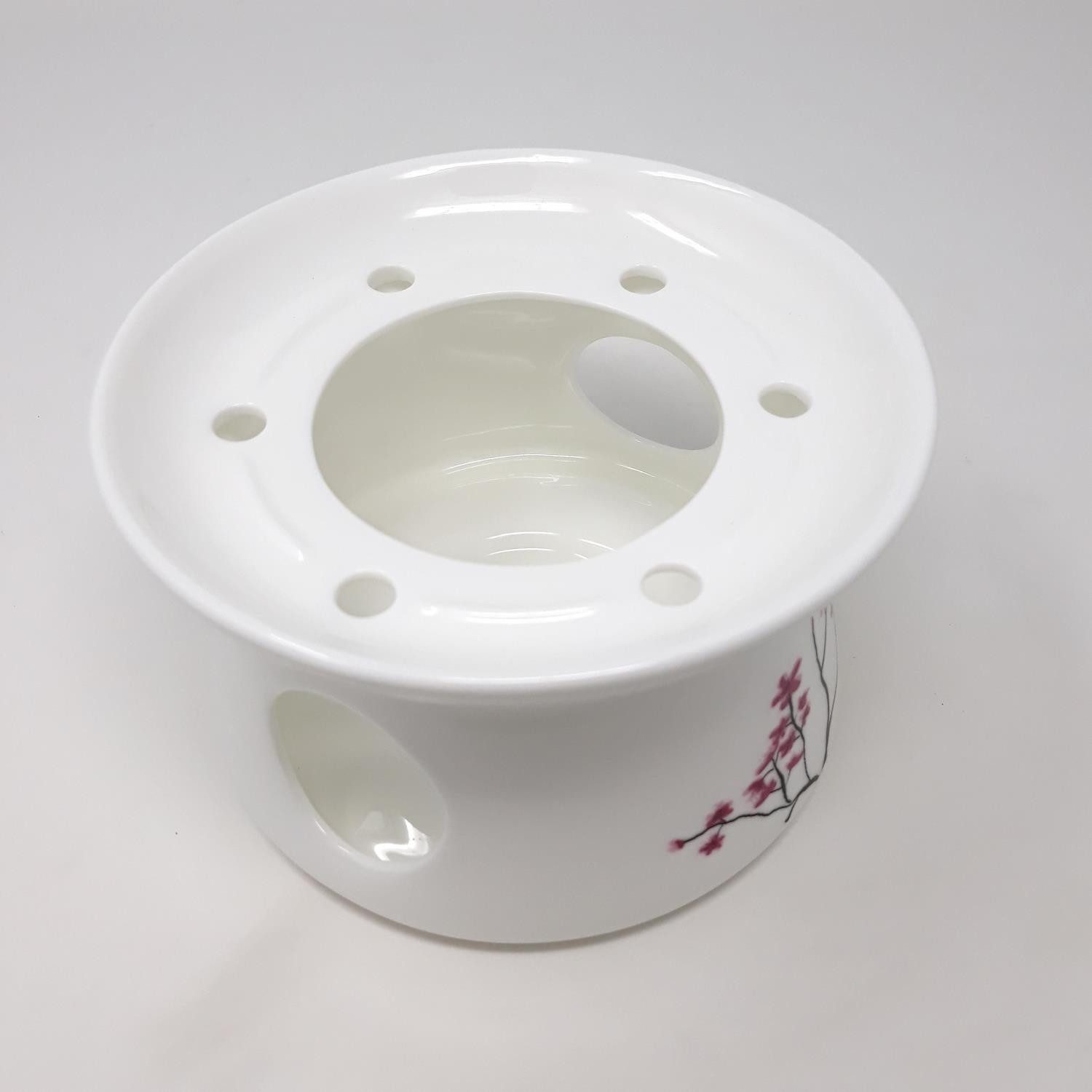 TeaLogic Teekanne, Spülmaschinengeeignet, Weiß, Kirschblüten, H: 9.5cm