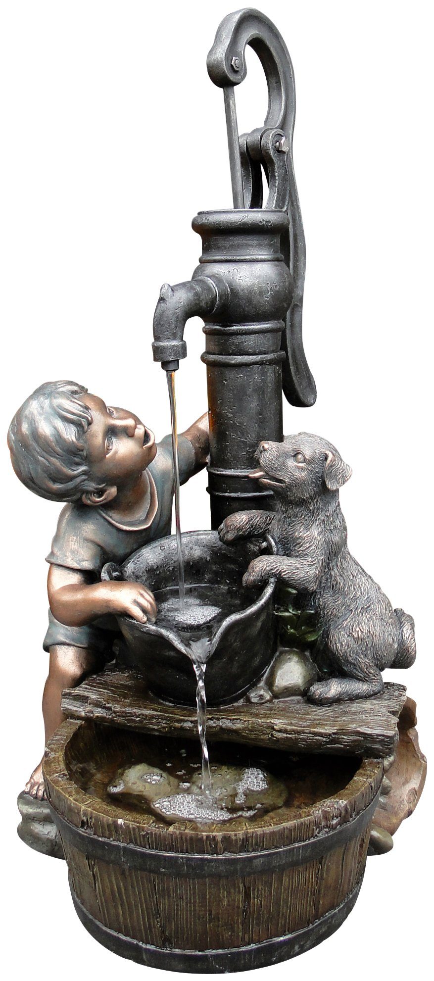 Breite Gartenbrunnen Regina, 38 cm AcquaArte