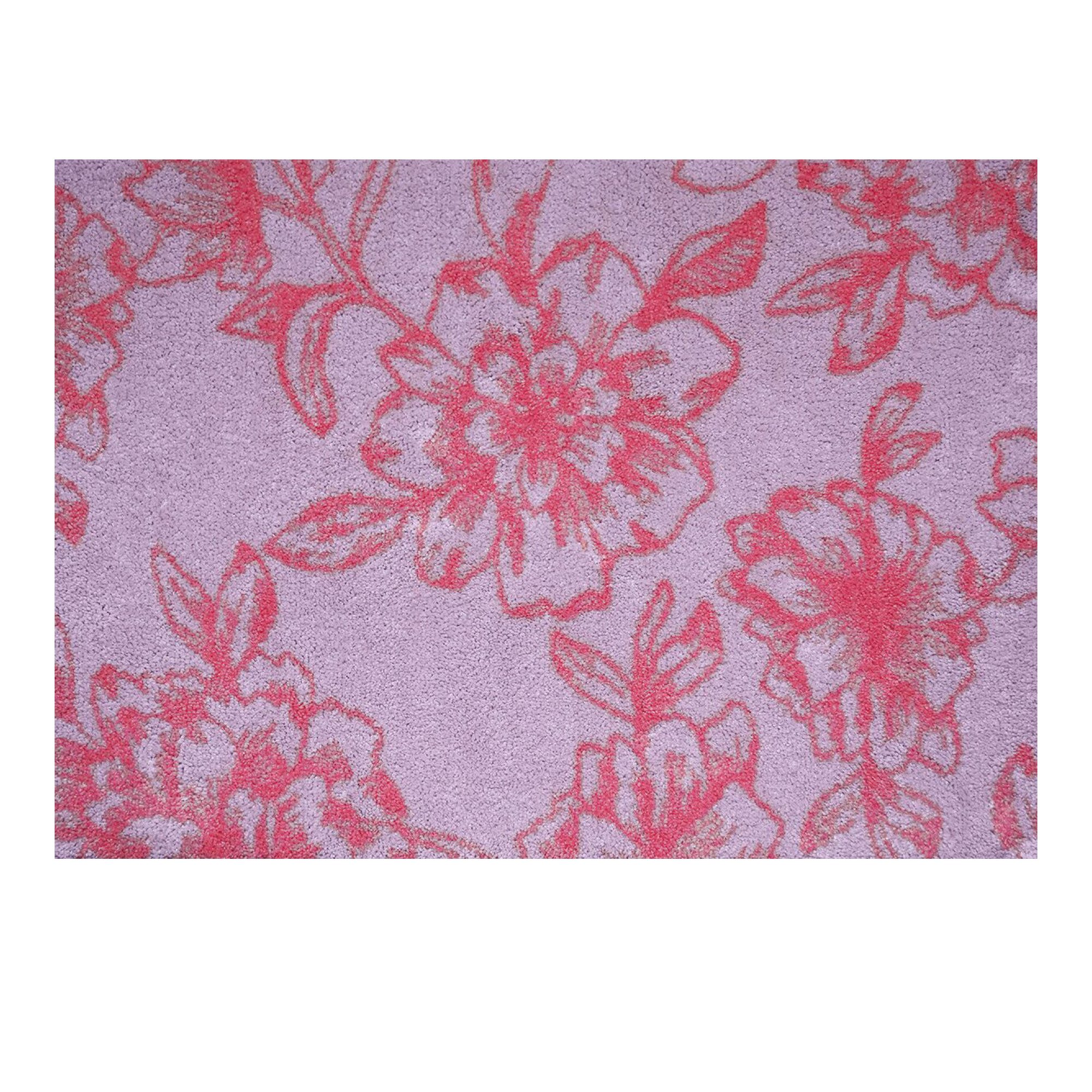 akzente Fußmatte Feel Blossom Pink, Rechteckig, Höhe: 6 mm, 50x70 cm, Polyester, Latex, rutschfest, saugfähig, Schmutzfänger