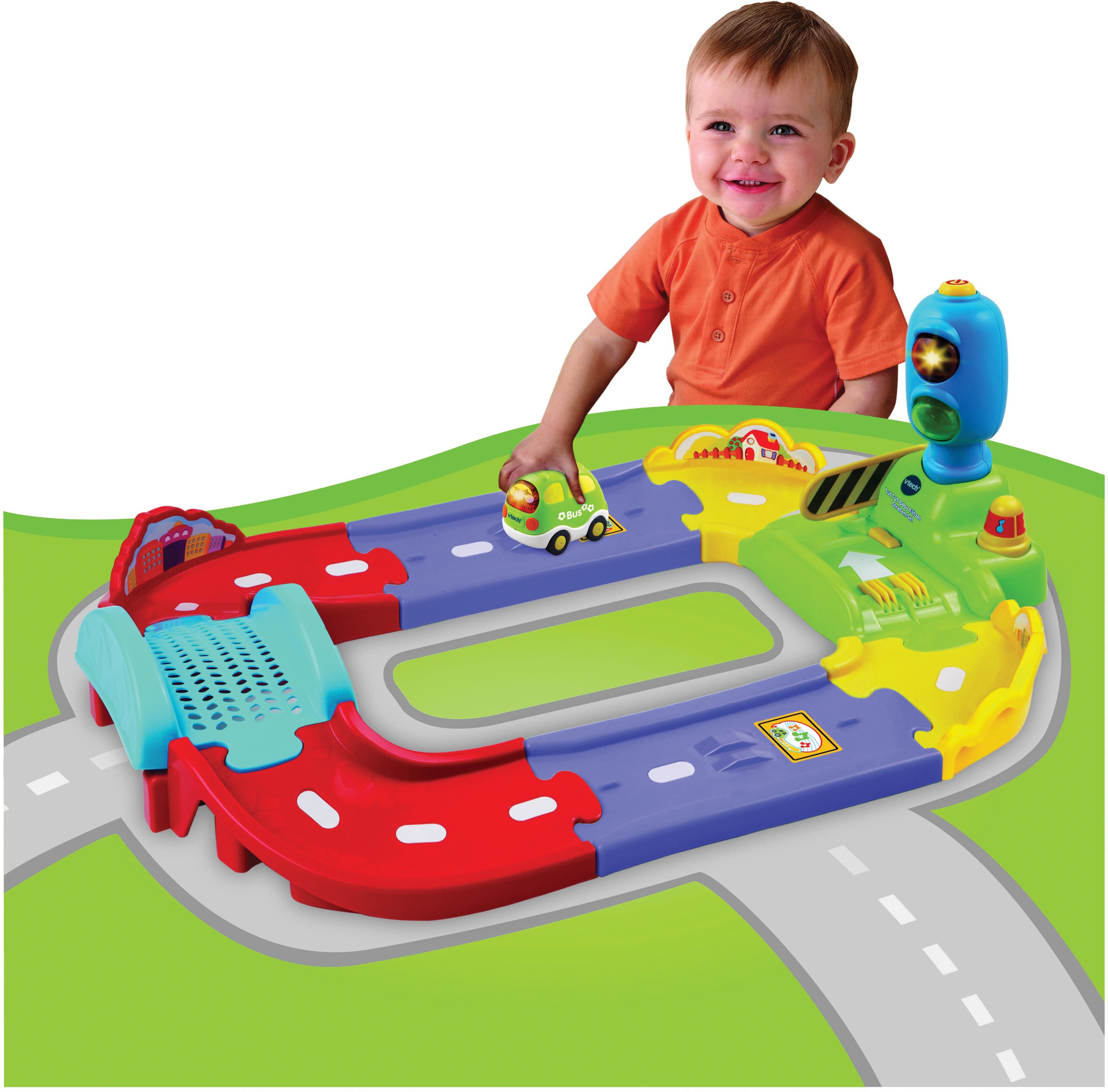 Vtech® Autorennbahn Tut Tut Baby Flitzer, Straßen-Set