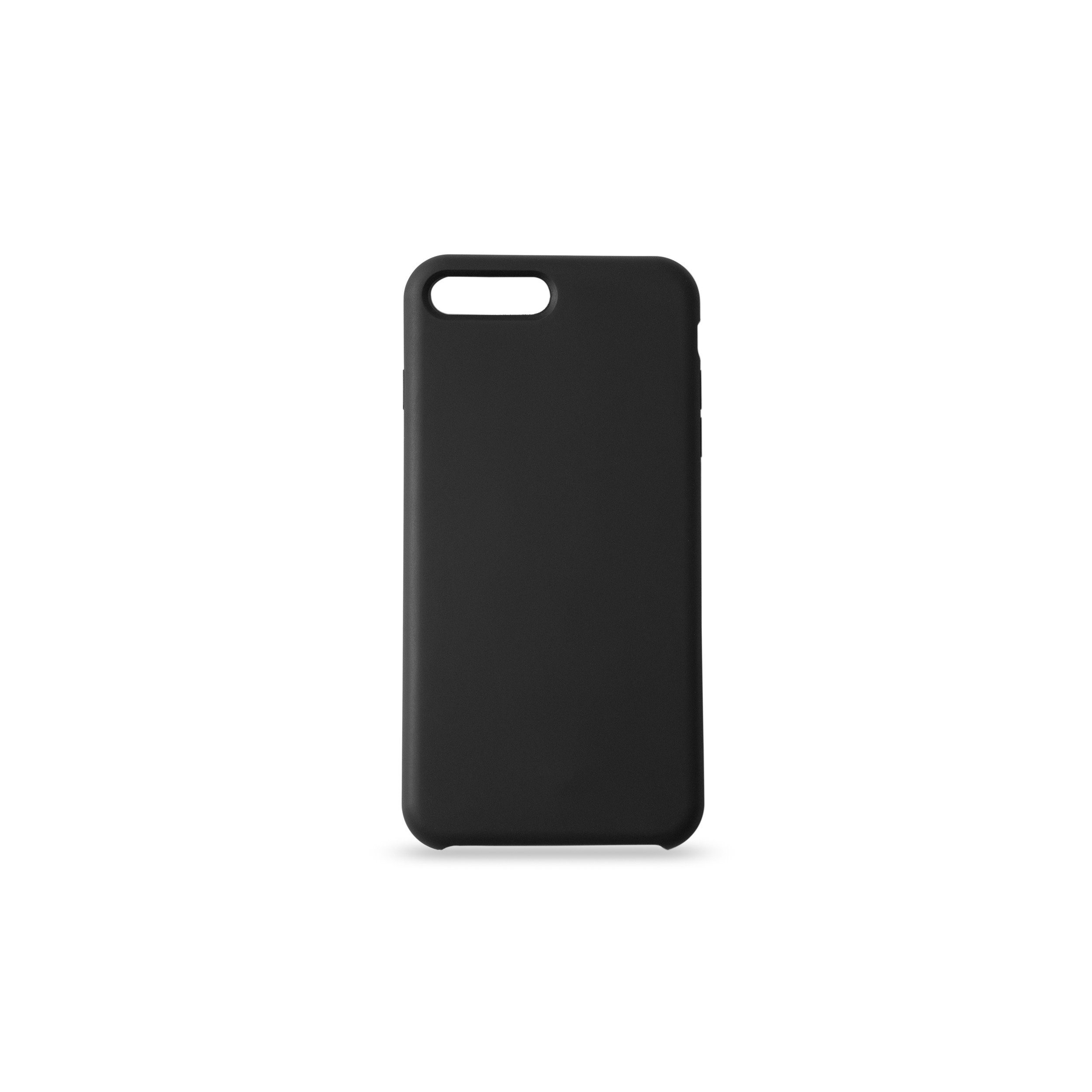 KMP Creative Lifesytle Product Handyhülle Silikon Schutzhülle für iPhone 8 Plus Black 5,5 Zoll