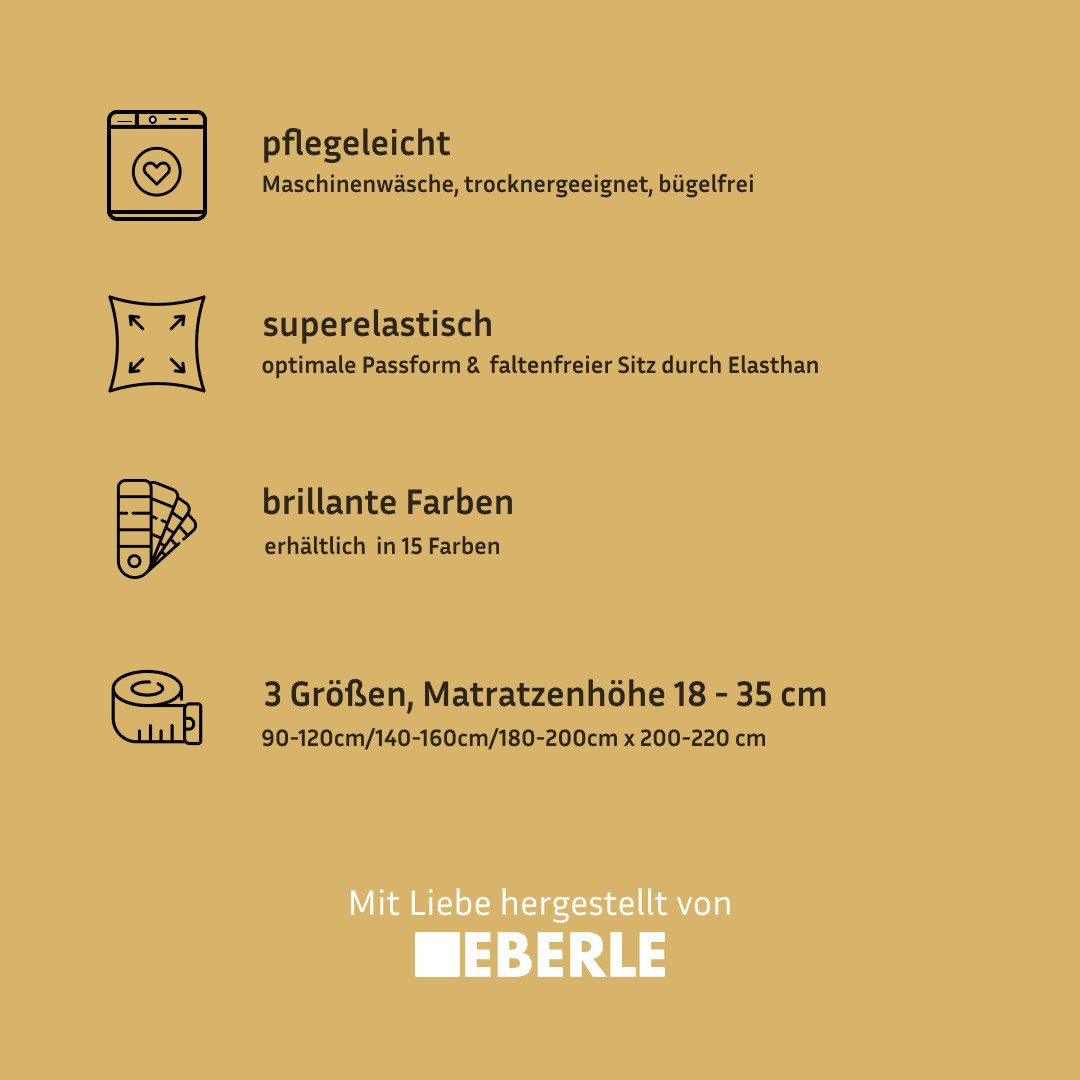 bellana Spannbettlaken bellana deluxe mit Elasthan, Jersey 230 g/m², Premium-Qualität, Jersey-Elasthan, Gummizug: rundum, (1 Stück), mit 5% Elasthan, für Matrat – Bild 5 von 5