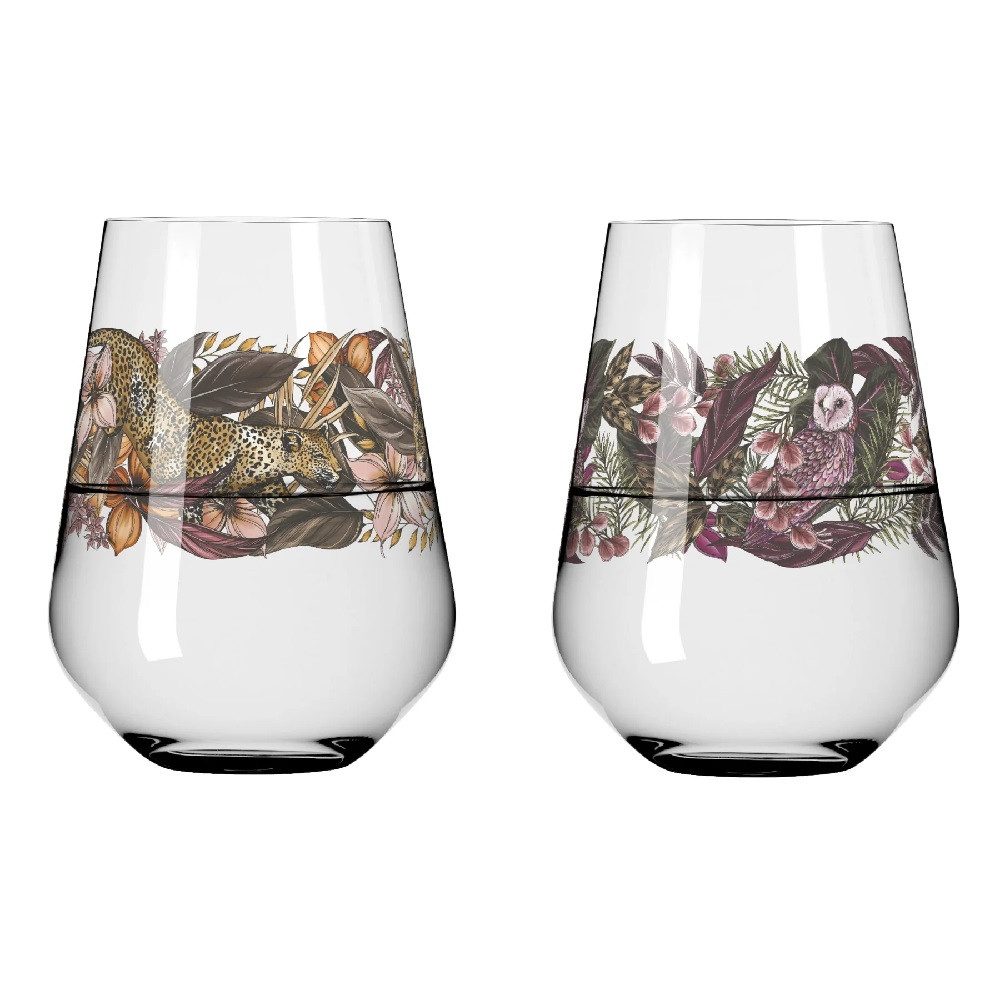Schnapsglas Ritzenhoff Schattenfauna Allround 2er #3 #4 M. Enterrios H23