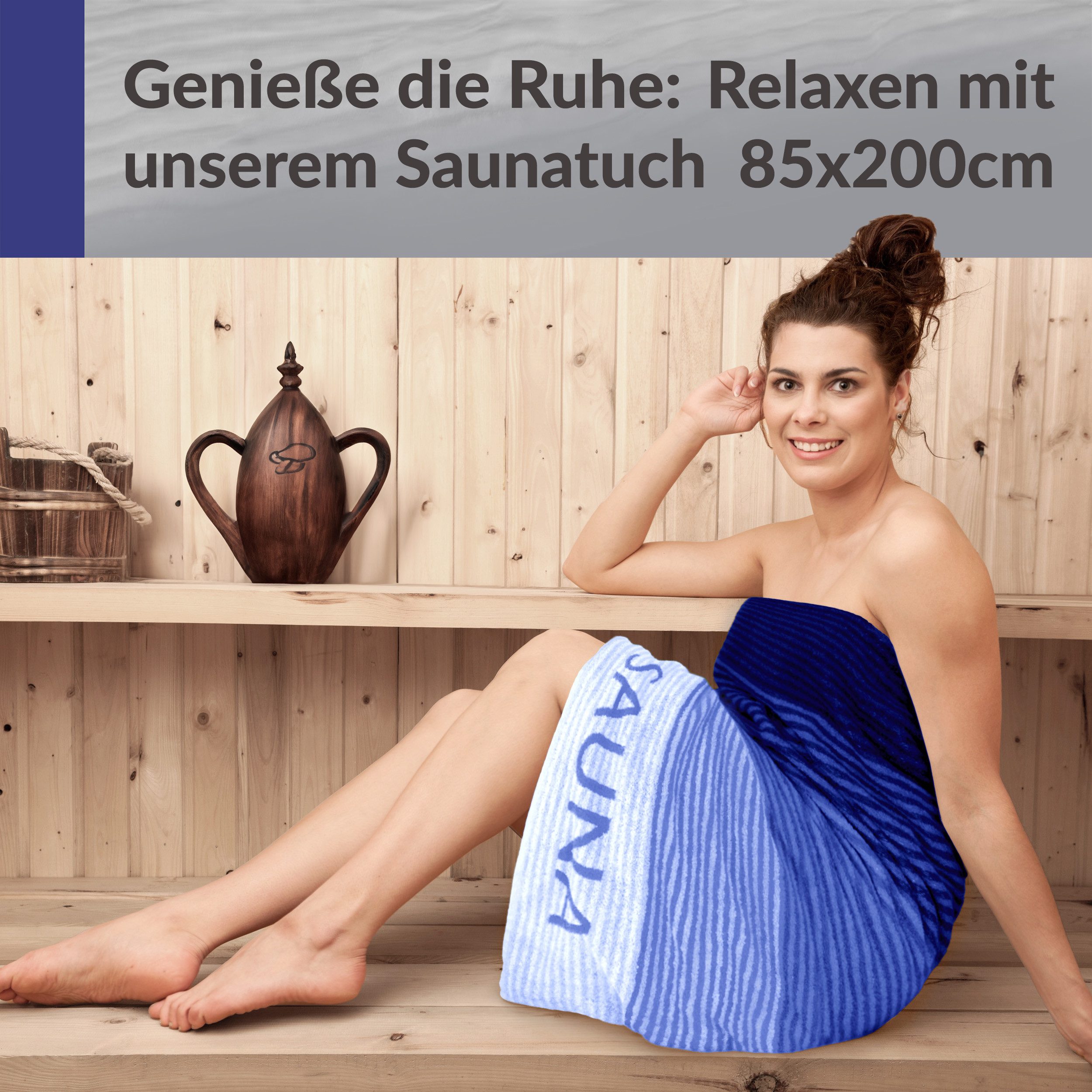 Lashuma Saunatuch Handtuch XXL Helsinki, Frottee (1-St), Premium Bade - Sau günstig online kaufen