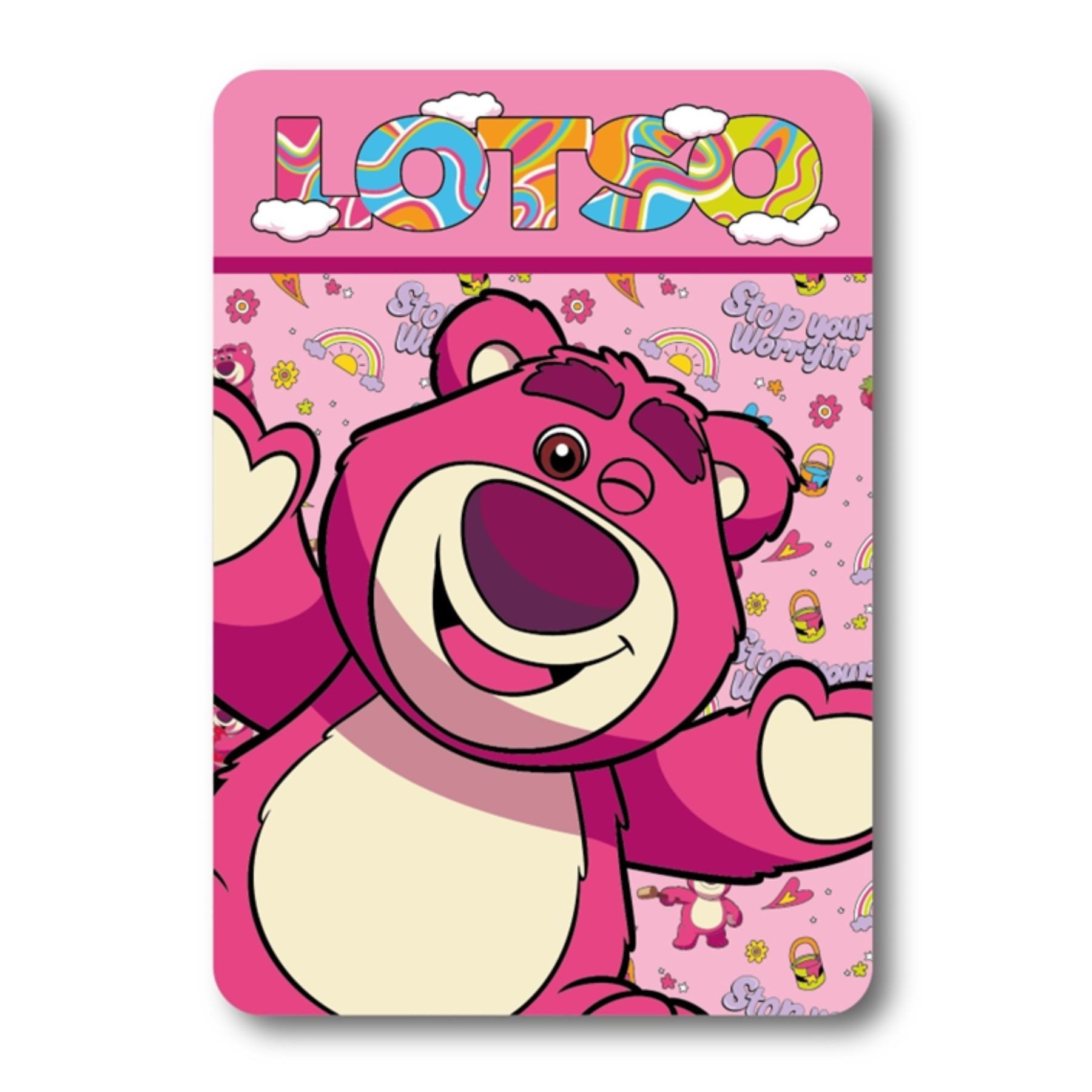 Wohndecke Toy Story Lotso Decke Fleece 100x140 Warm Kinderbett Kuschelig, Textiel Trade B.V.