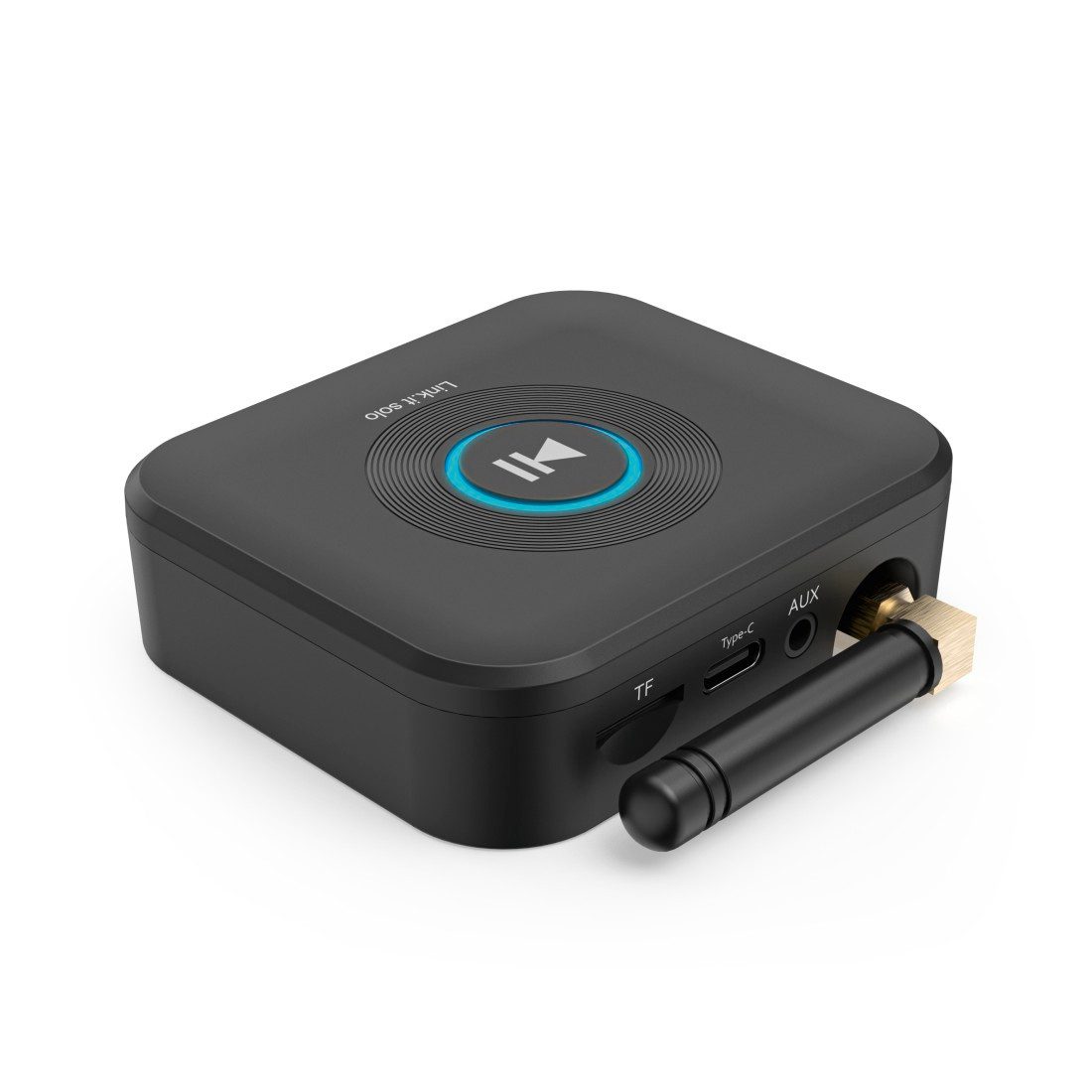 Hama Bluetooth-Adapter (Empfänger für Bluetooth nachrüsten, z.B. HiFi) Bluetooth-Adapter zu 3,5-mm-Klinke, USB Typ C
