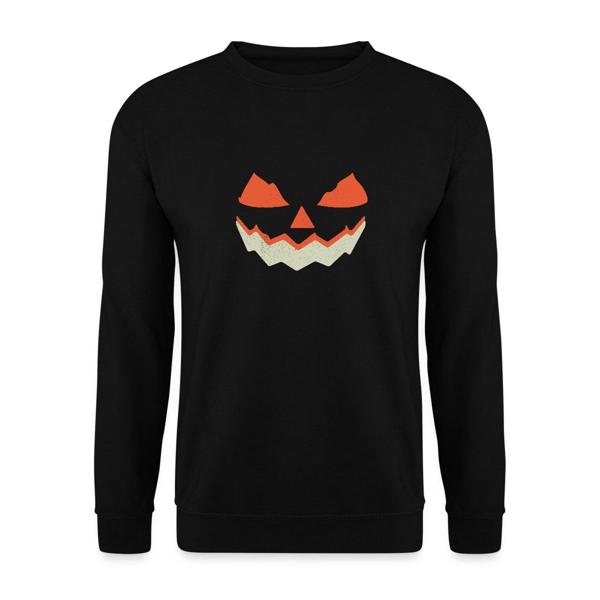 Spreadshirt Sweatshirt Halloween Gruseliges Kürbis Gesicht Unisex Pullover (1-tlg)