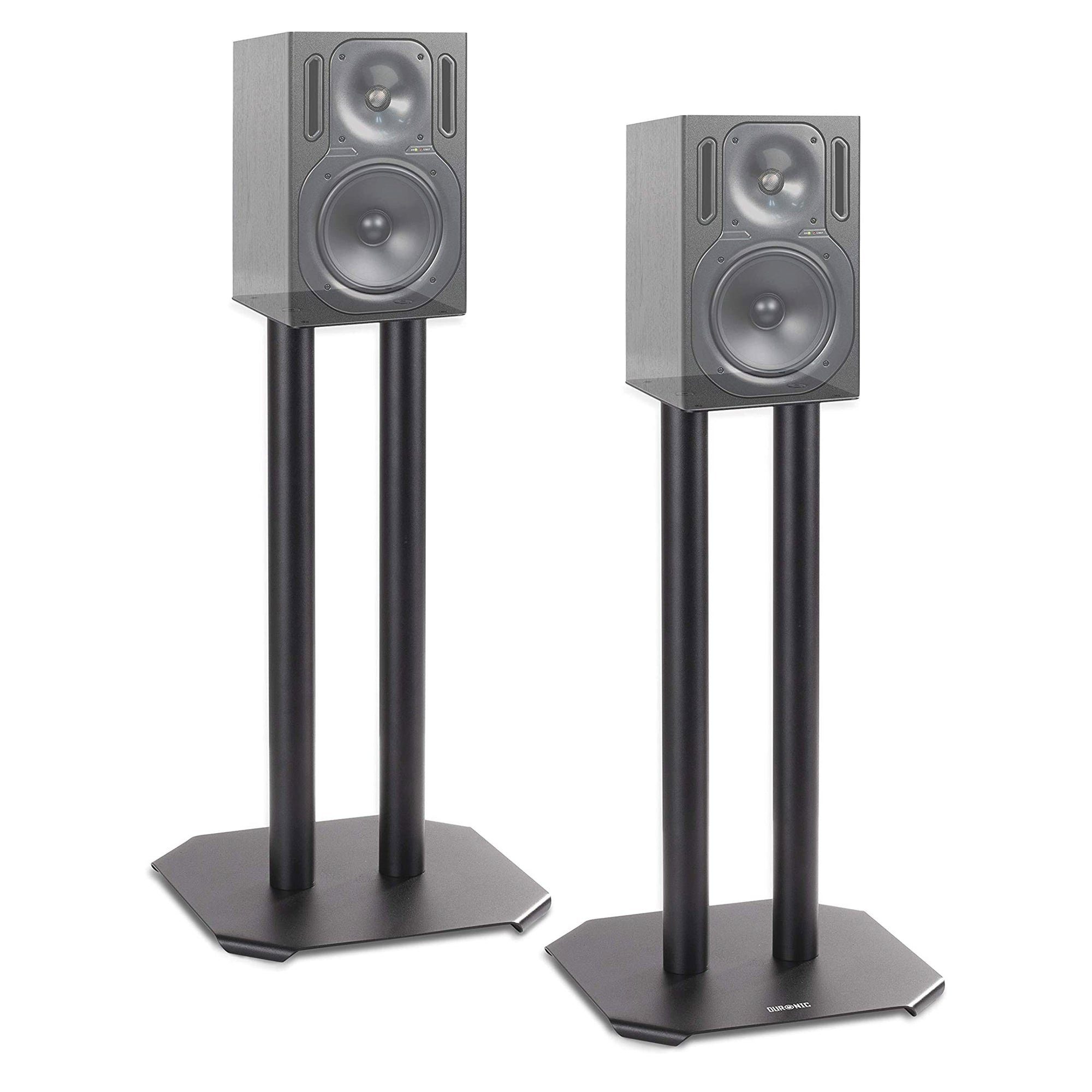 Duronic Lautsprecherständer, (SPS1022 40 Lautsprecherständer, 40 cm hoher  Ständer für Lautsprecher und Boxen bis 5 kg, 2er-Set Universal Boxenständer  aus Metall, HiFi Monitor Stative, Heimkino Surround Sound)
