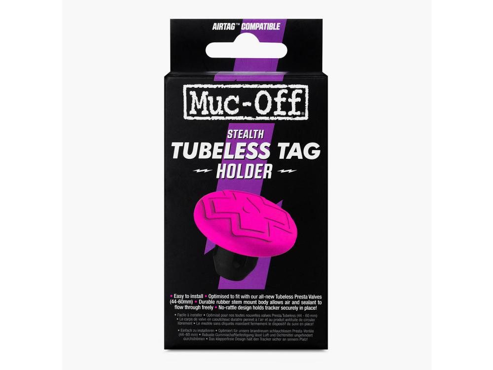 Muc-Off Fahrradreifen Muc Off Tubeless Tag Holder black pink