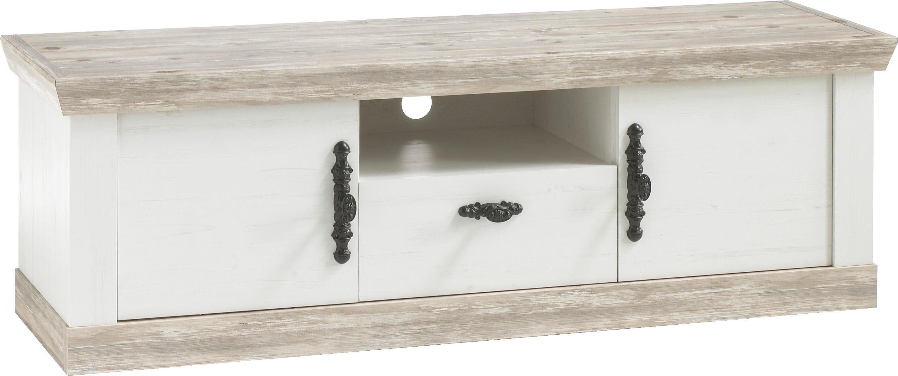 Home affaire Lowboard FlorenzTV-Board, TV-Schrank, im romantischen Landhaus-Look, Fernsehtisch Breite 156 cm