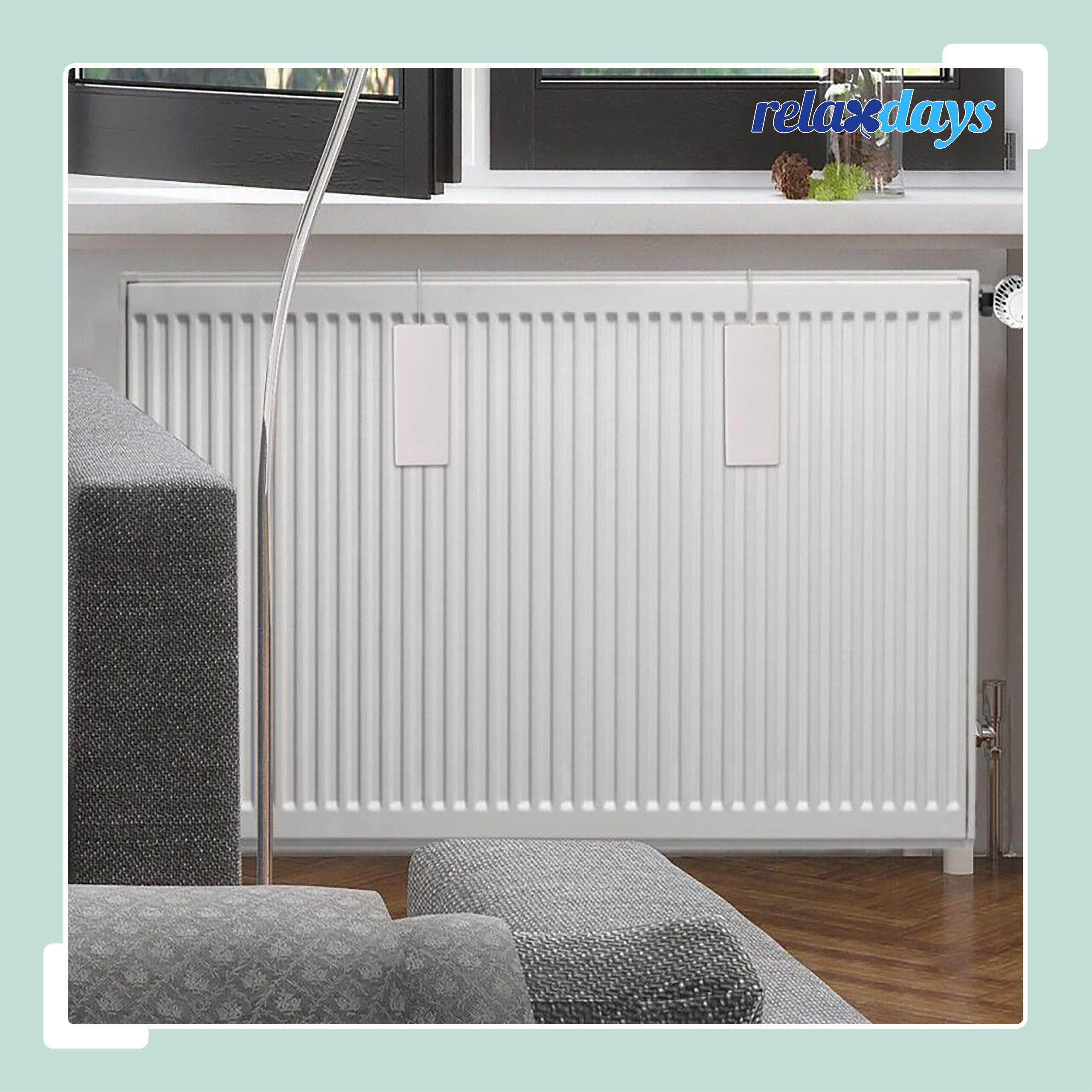 relaxdays Luftbefeuchter Heizkörper 6er Set, weiß günstig online kaufen