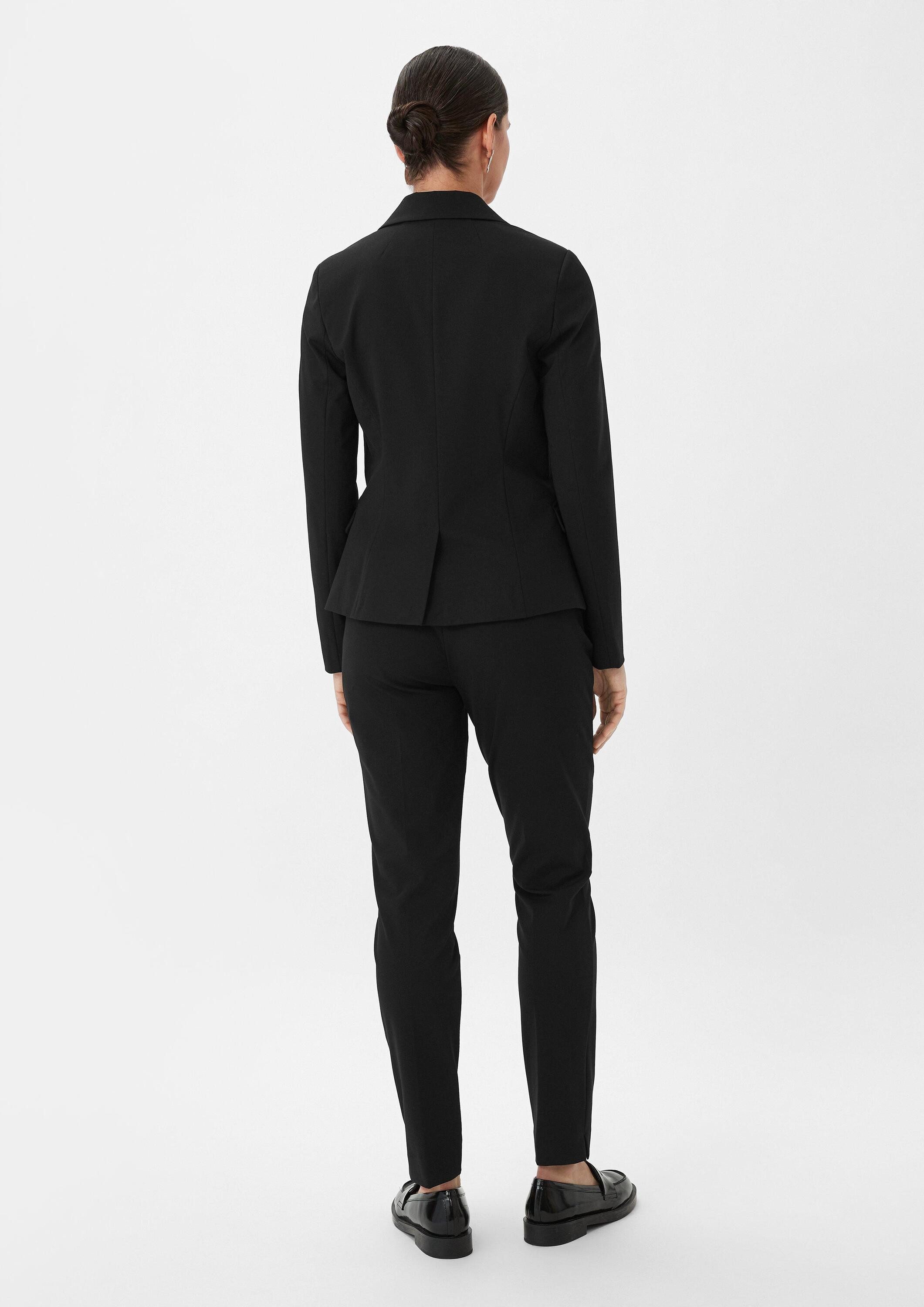 comma Jackenblazer Indoor-Blazer Taillierter Blazer aus Viskosemix