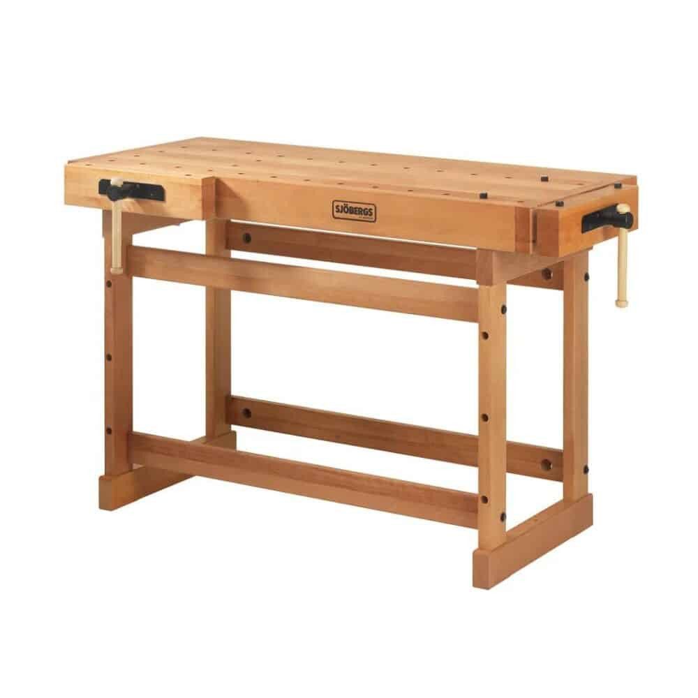 Sjöbergs Werkbank Sjöbergs Scandi 1425 Hobelbank – Buche, 145 cm, doppelte Zangen & Bank