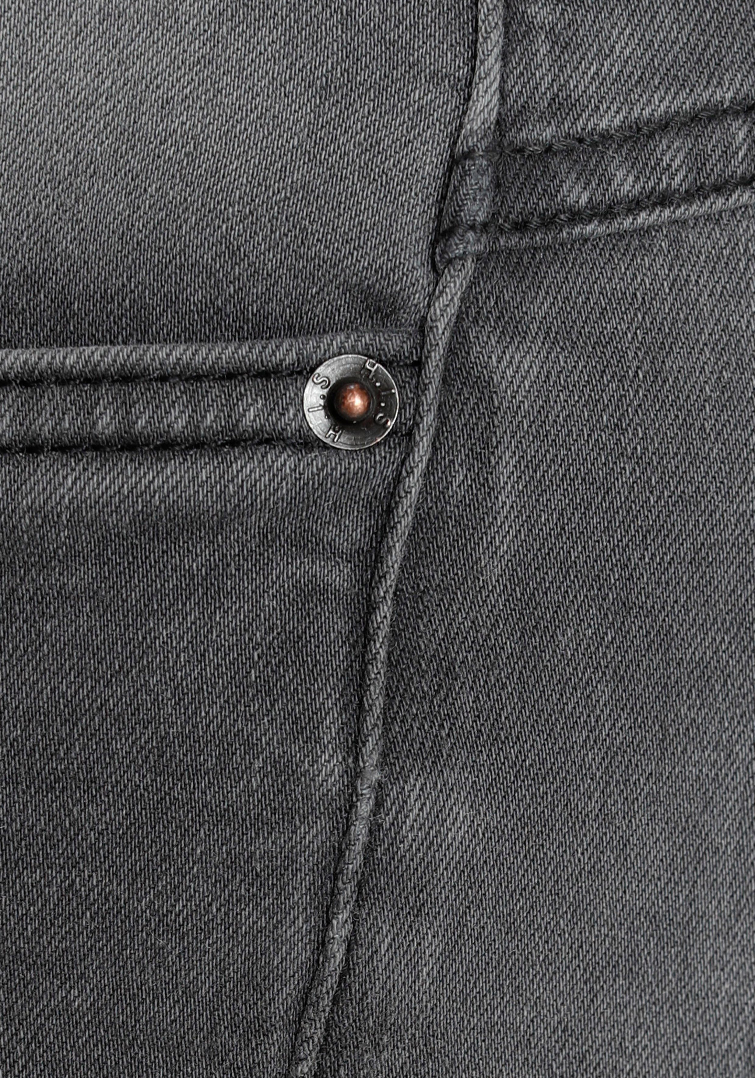 H.I.S Tapered-fit-Jeans CIAN Ökologische, wassersparende grey durch Ozon dark Wash Produktion