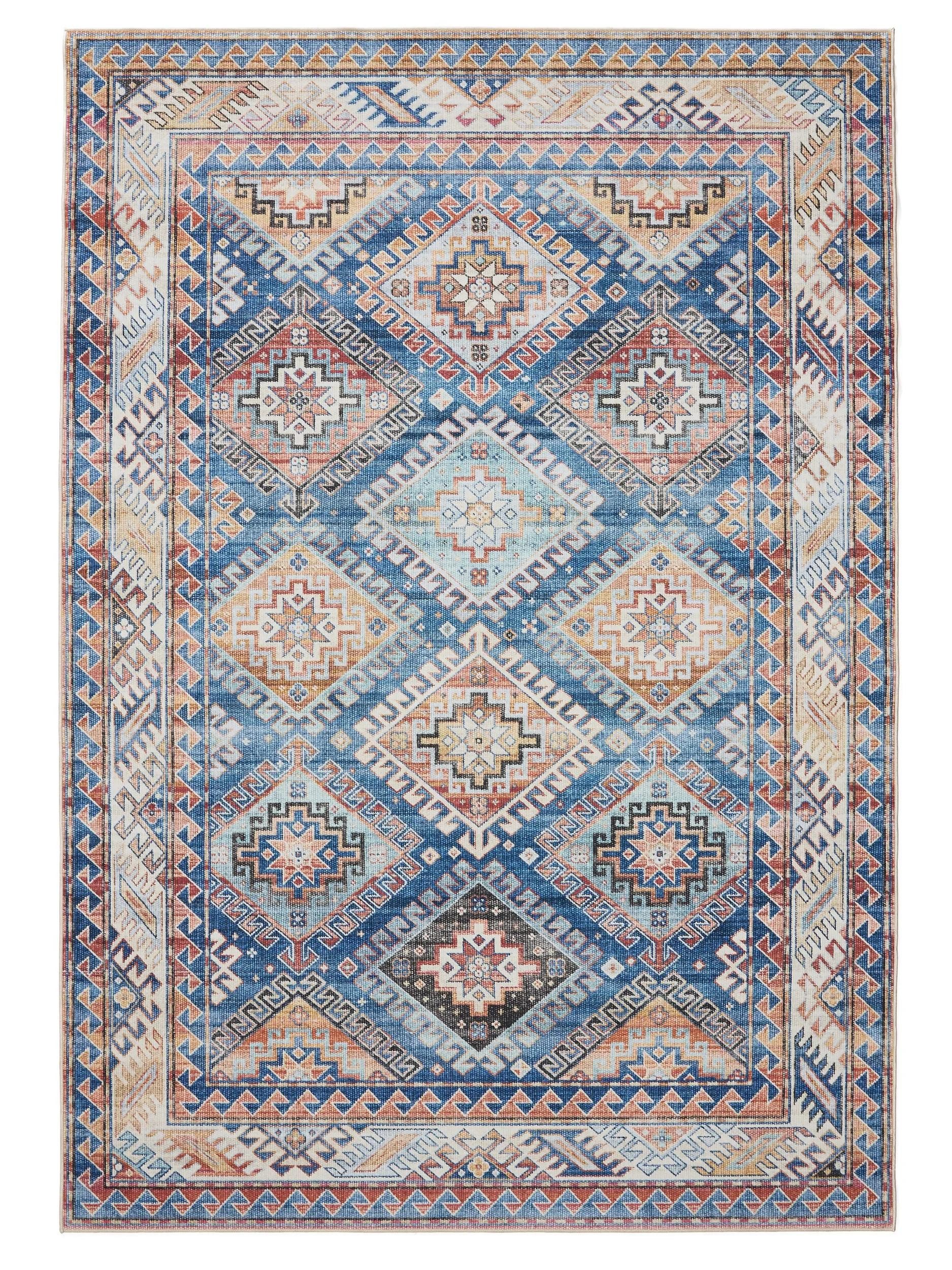 benuta Teppich George, rechteckig, Höhe: 5 mm, Vintage-Look, Kurzflor, Teppich Wohnzimmer, Schlafzimmer, Waschbar