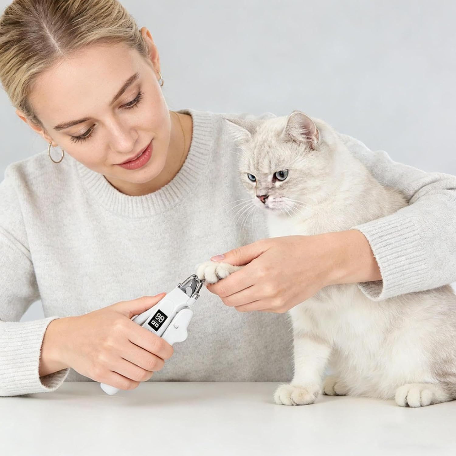 FELIXLEO Krallenschleifer LED Krallenschere mit Schleifer für Hunde und Katzen – Bild 2 von 5