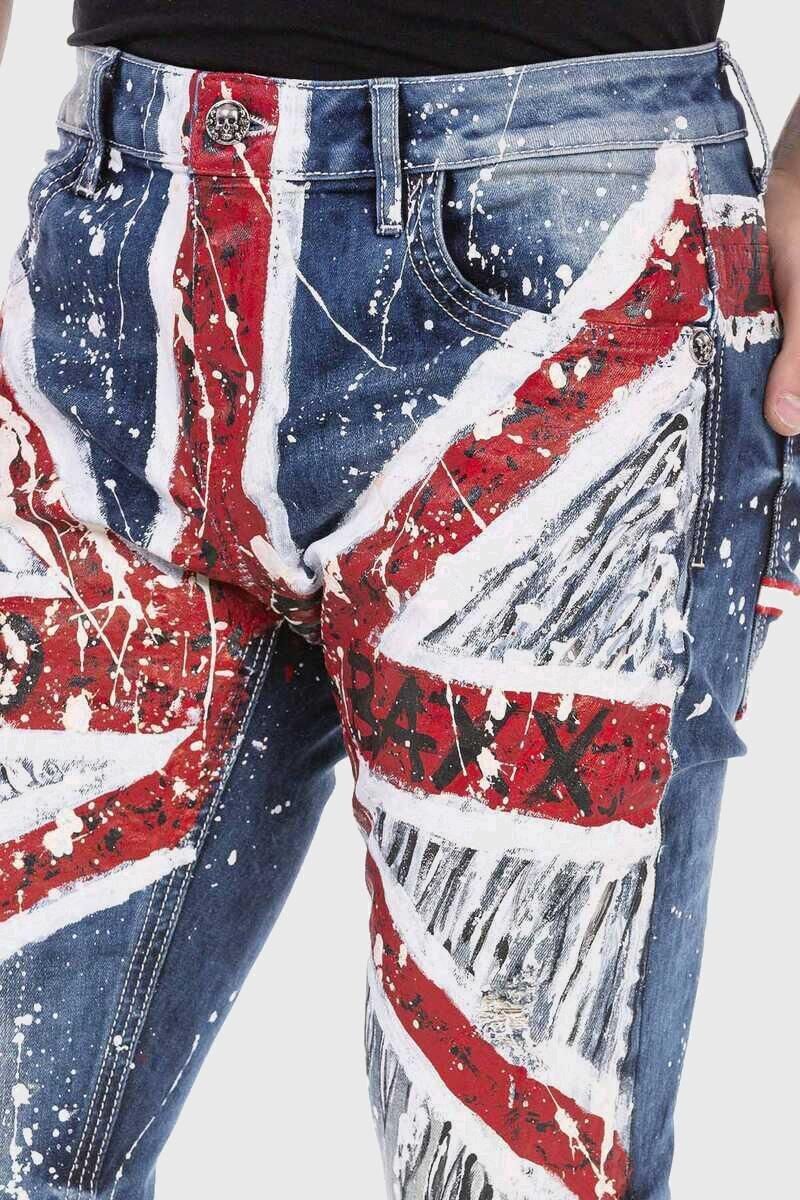 Cipo & Baxx 5-Pocket-Jeans Jeans mit coolem Print