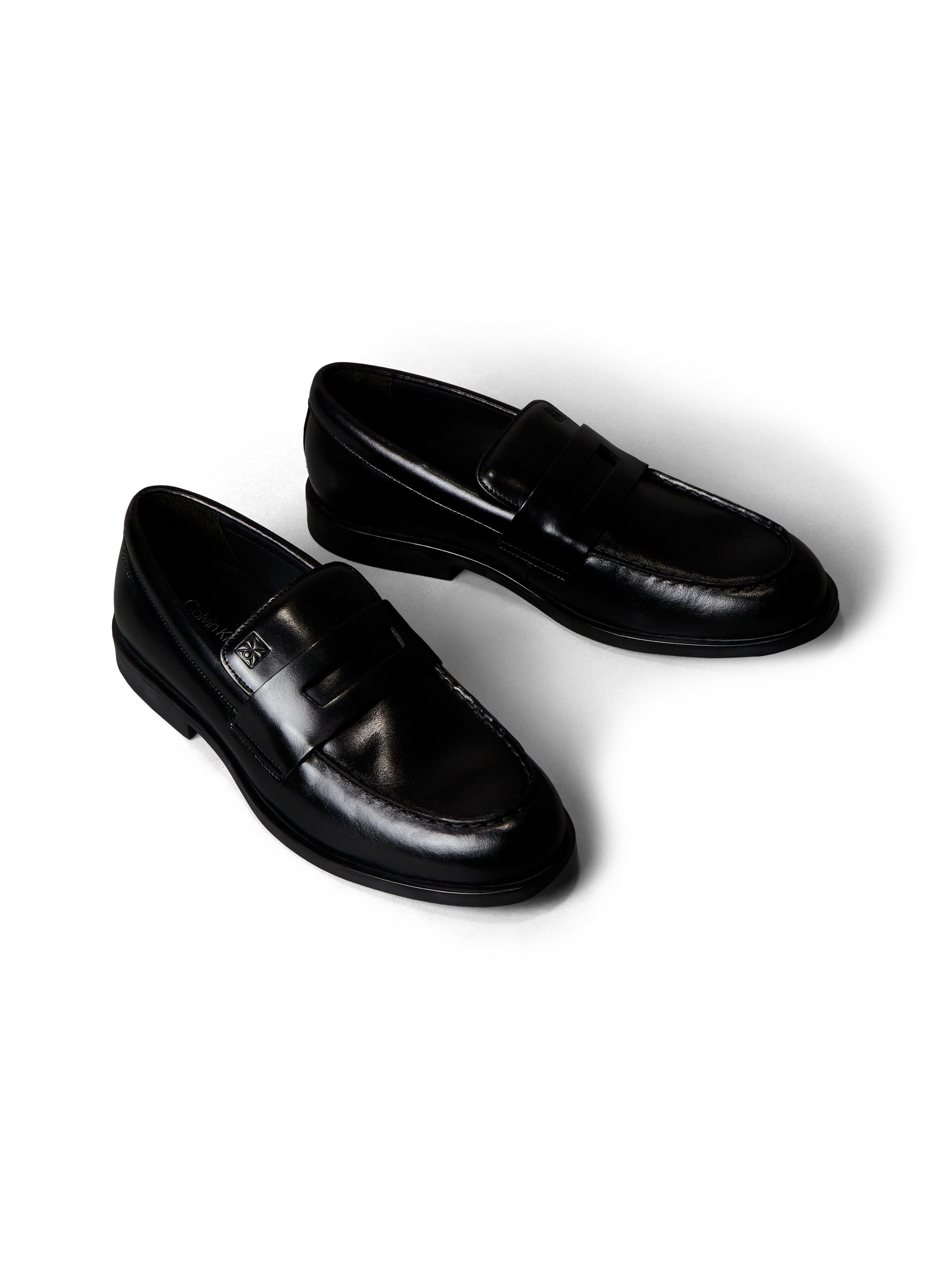 Calvin Klein ESS RUBBER PENNY LOAFER POL LTH Loafer Schlupfschuh, Mokassin, ungeschnürter Halbschuh