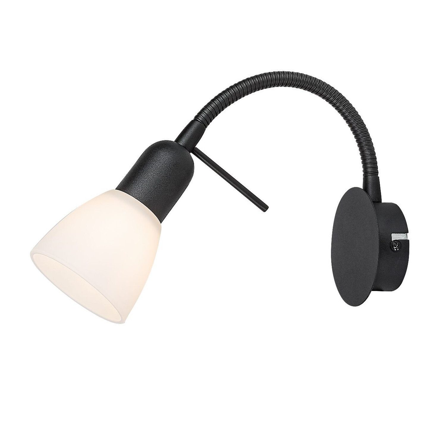Rabalux Wandleuchte Soma E14 schwarzer Spot Wandleuchte, ohne Leuchtmittel, Spotlampe