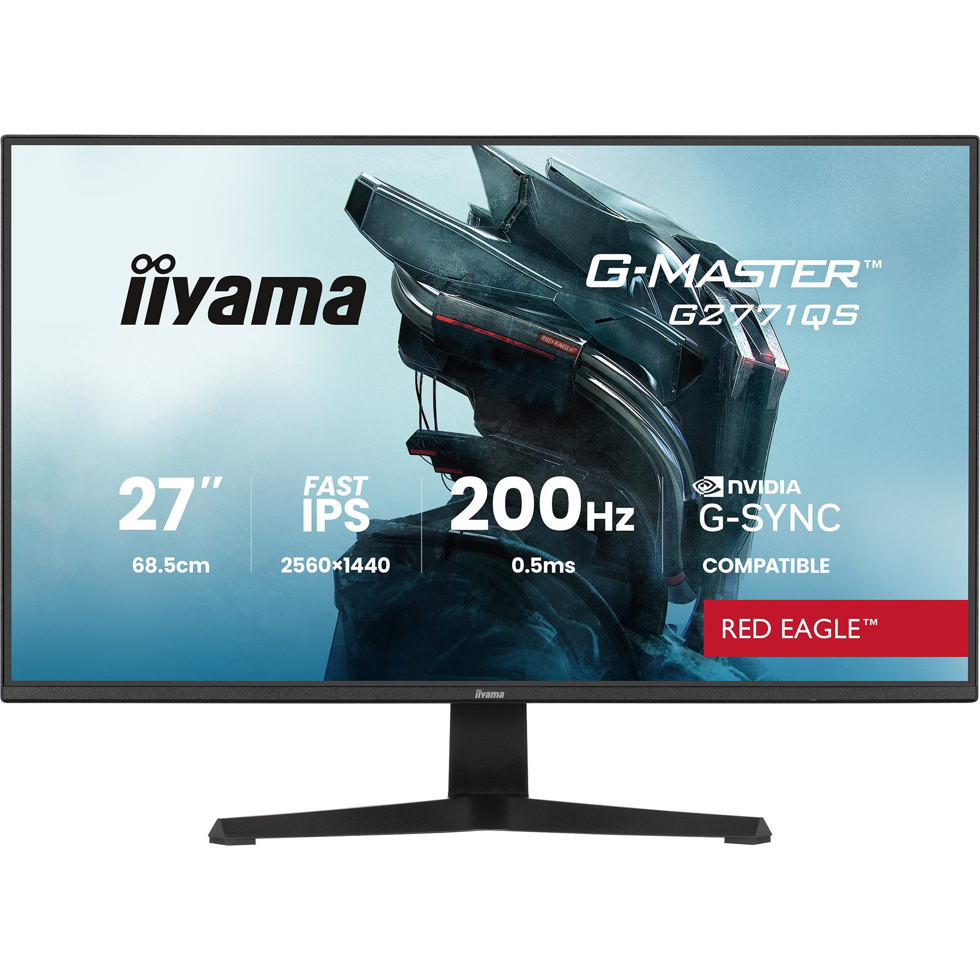 Iiyama iiyama G-Master G2771QS-B1 Red Eagle, TFT-Monitor (2560 x 1440 px)