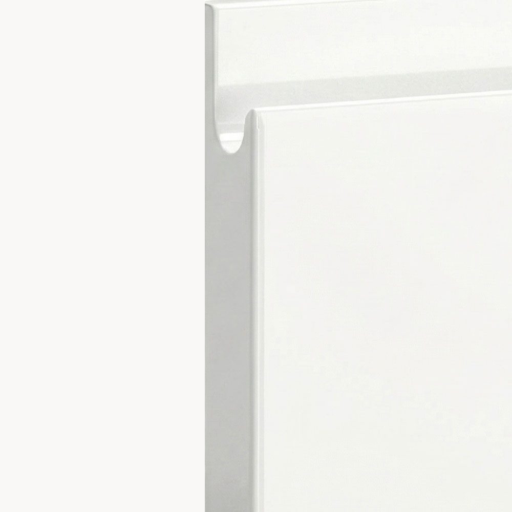 Feldmann-Wohnen Klapphängeschrank Florence (W2/20, 1-türig, 2 Einlegeböden, 1-St., puristische, grifflose Optik, lackierte Fronten, B/T/H 20x32,5x72cm) Weiß / RAL 9003 signalweiß HG Türanschlag rechts