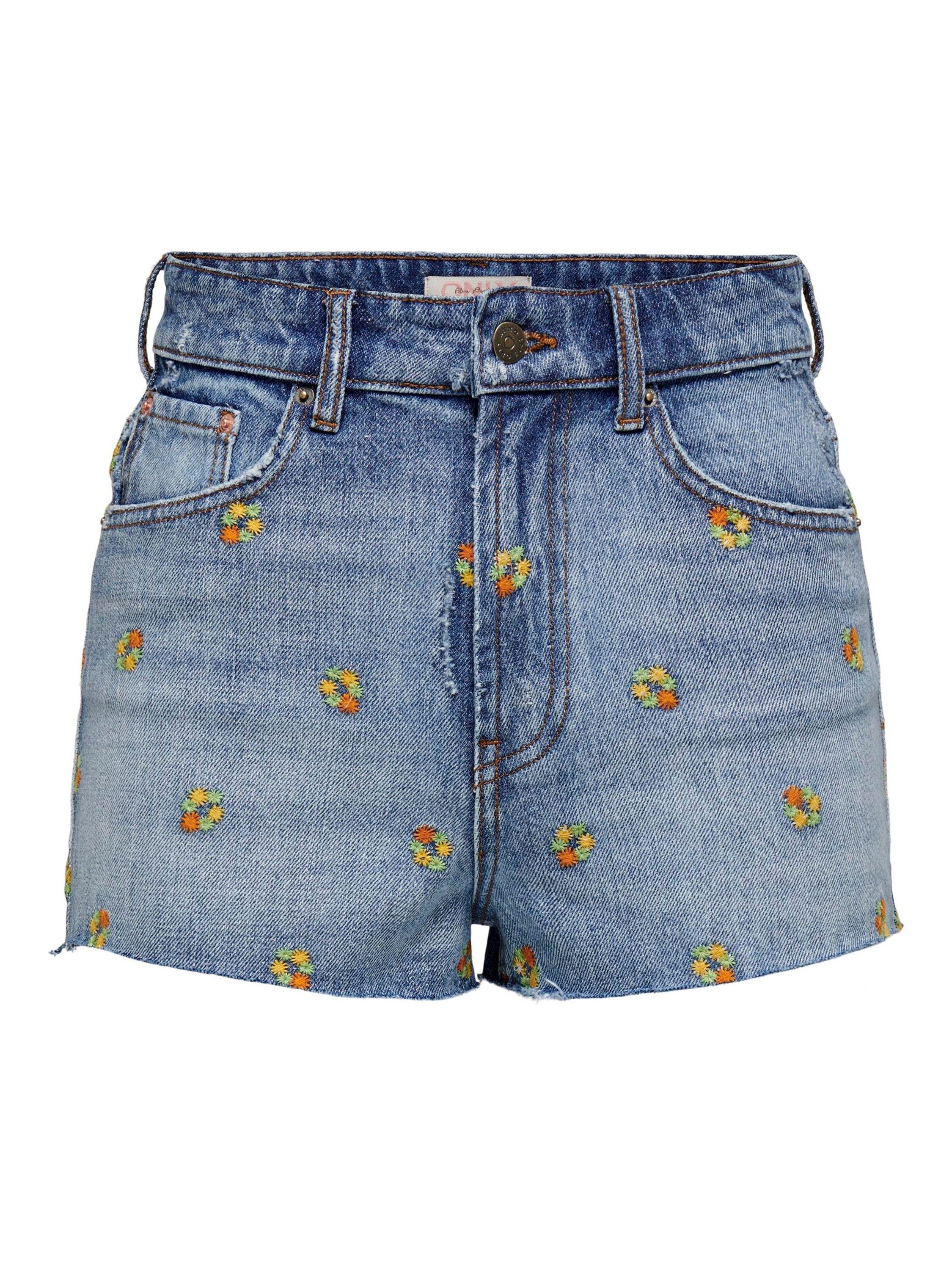 ONLY Jeansshorts Robyn (1-tlg) Stickerei günstig online kaufen