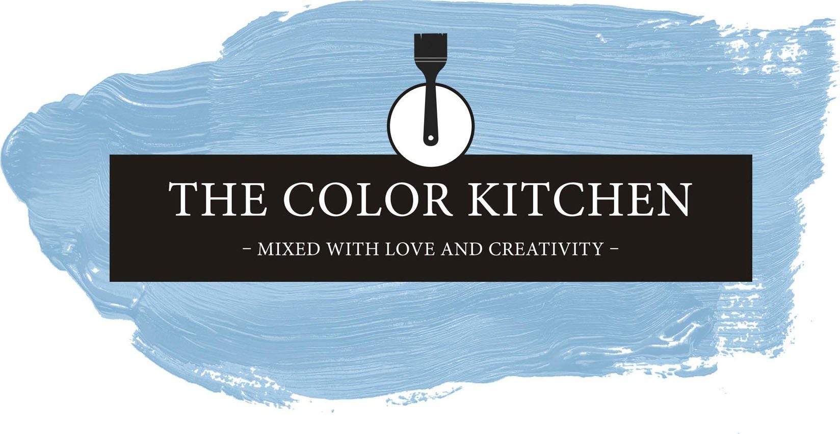 A.S. Création Wand- und Deckenfarbe THE COLOR KITCHEN, seidenmatt, für Wohnzimmer Schlafzimmer Flur Küche, Blautöne TCK3003 Soft Sky