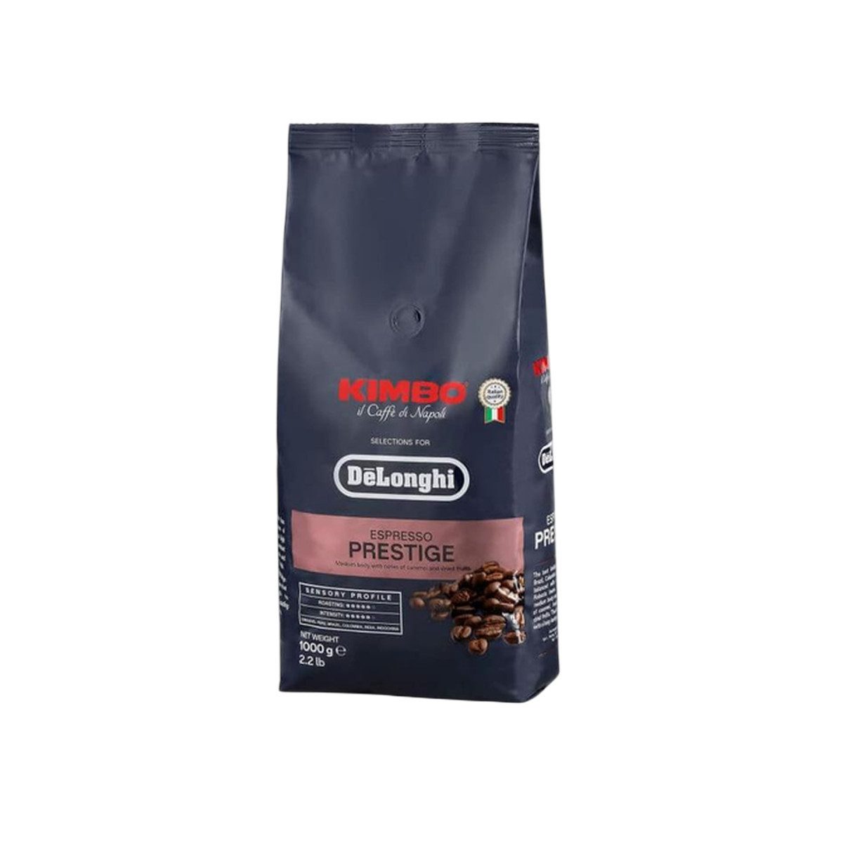 Kimbo Kaffee Kaffeebohnen De'Longhi-Kimbo Prestige, 1 kg