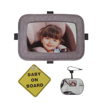 Prémaman Babyspiegel Rücksitzspiegel-Set, zusätzlicher Spiegel für Pkw, zur Beobachtung des Kindes im Autositz/auf der Rückbank