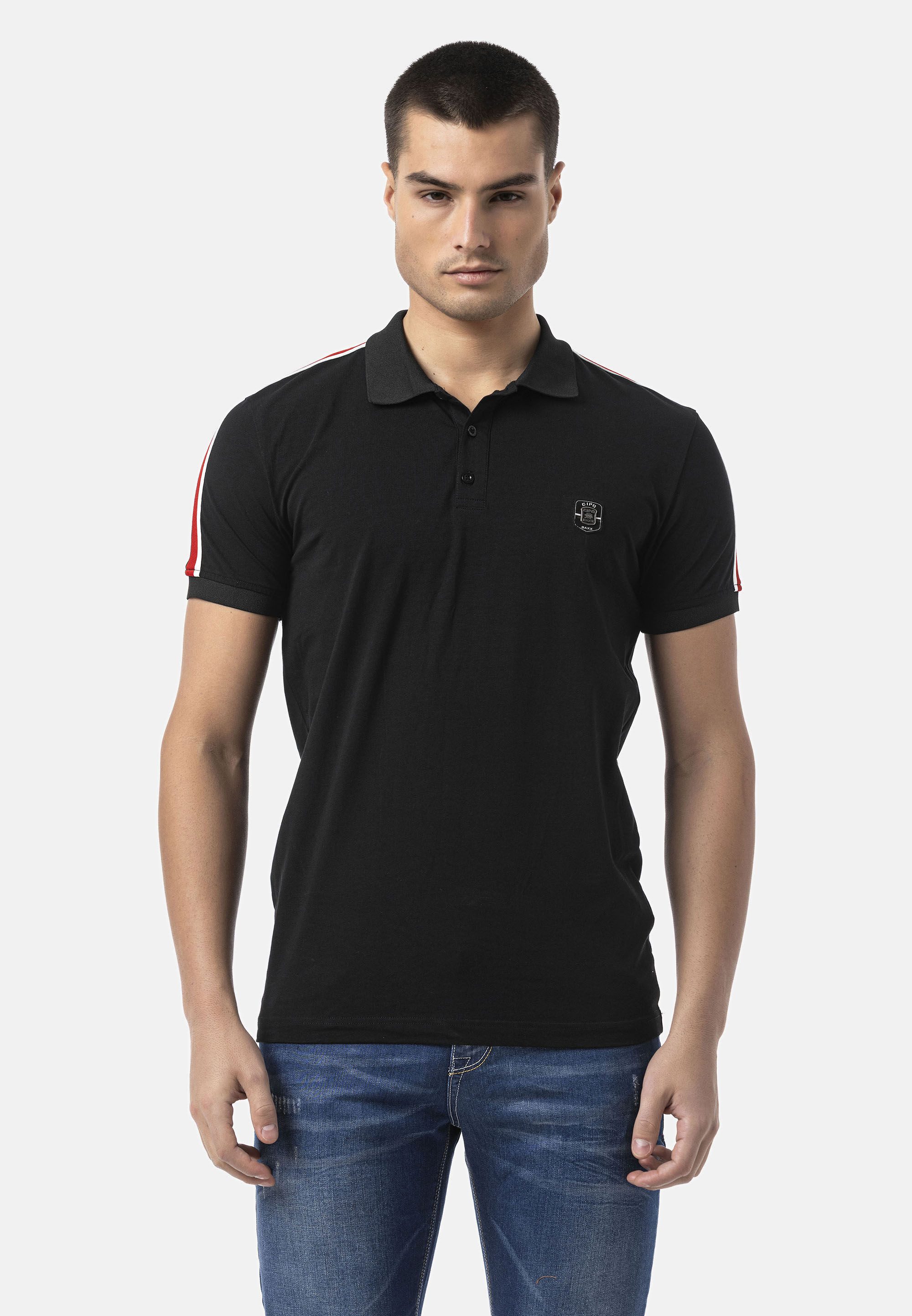 Cipo & Baxx T-Shirt CT801 eleganten Hemdkragen