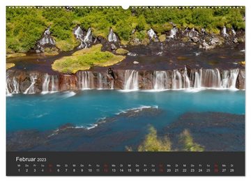 CALVENDO Wandkalender Island Highlights (Premium, hochwertiger DIN A2 Wandkalender 2023, Kunstdruck in Hochglanz)