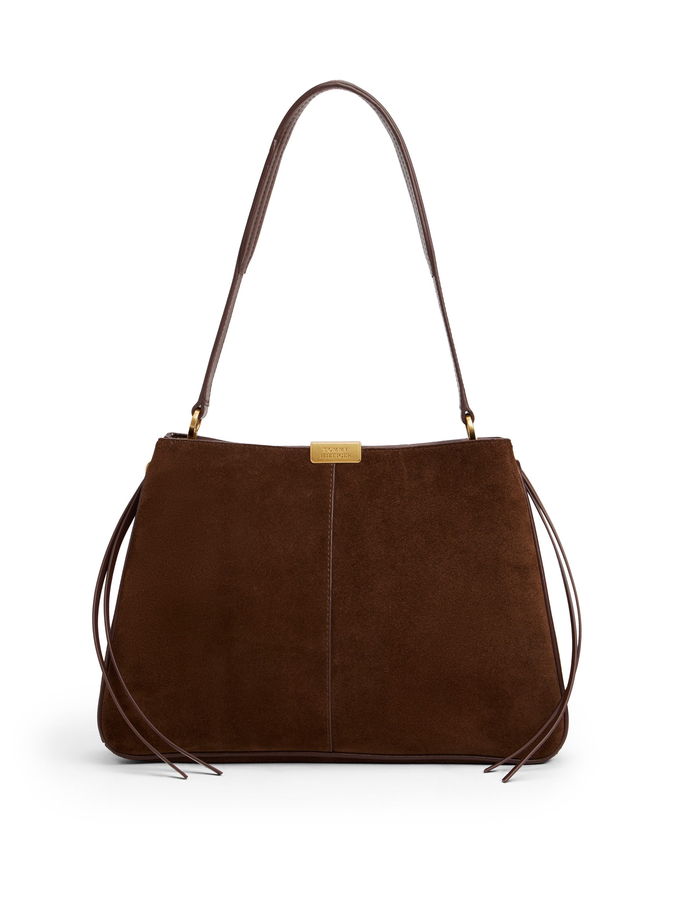 Tommy Hilfiger Schultertasche CASUAL LEATHER SHOULDER BAG SUED, Damen Handt günstig online kaufen