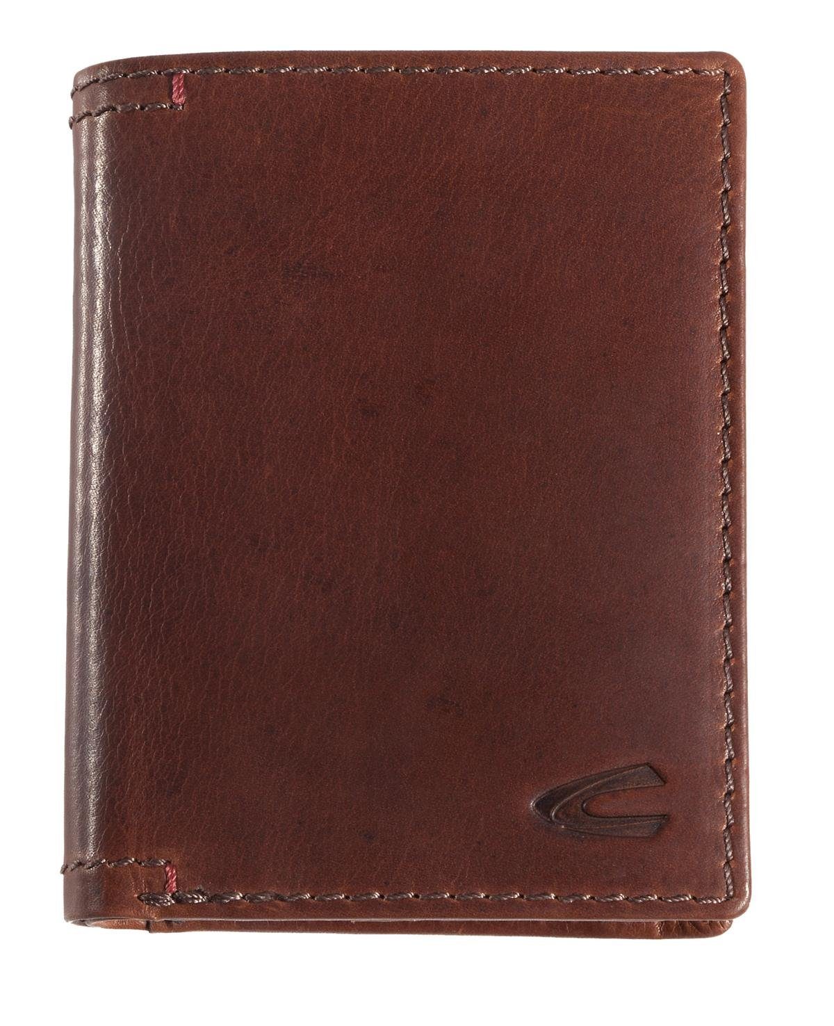 Geldbörse braune Lederbörse Lederbrieftasche camel active