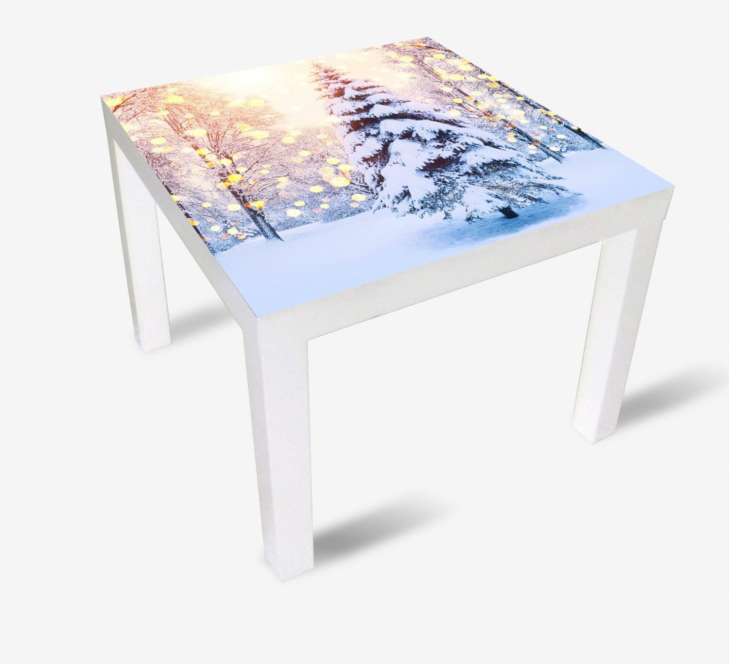 Wallario Möbelfolie Winterzauber im Lichterglanz