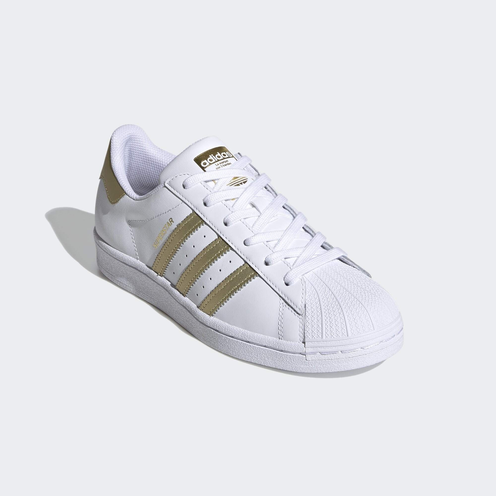 adidas Originals SUPERSTAR SCHUH Sneaker Cloud White / Gold Metallic / Cloud White