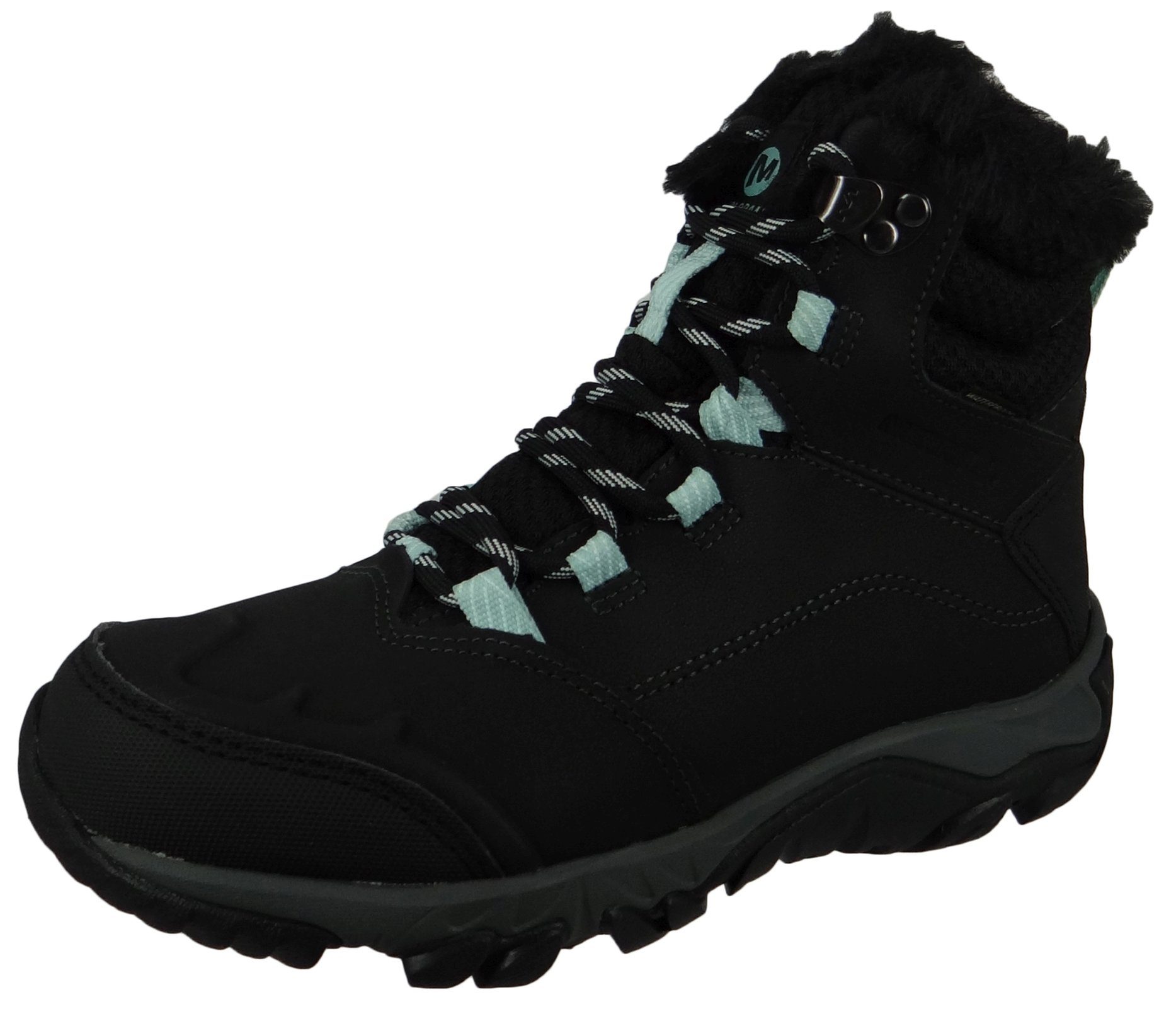 Schuhe Schnürstiefel Merrell J90392 Thermo Fractal Mid WTPF M-Select Dry Membran Black Stiefel