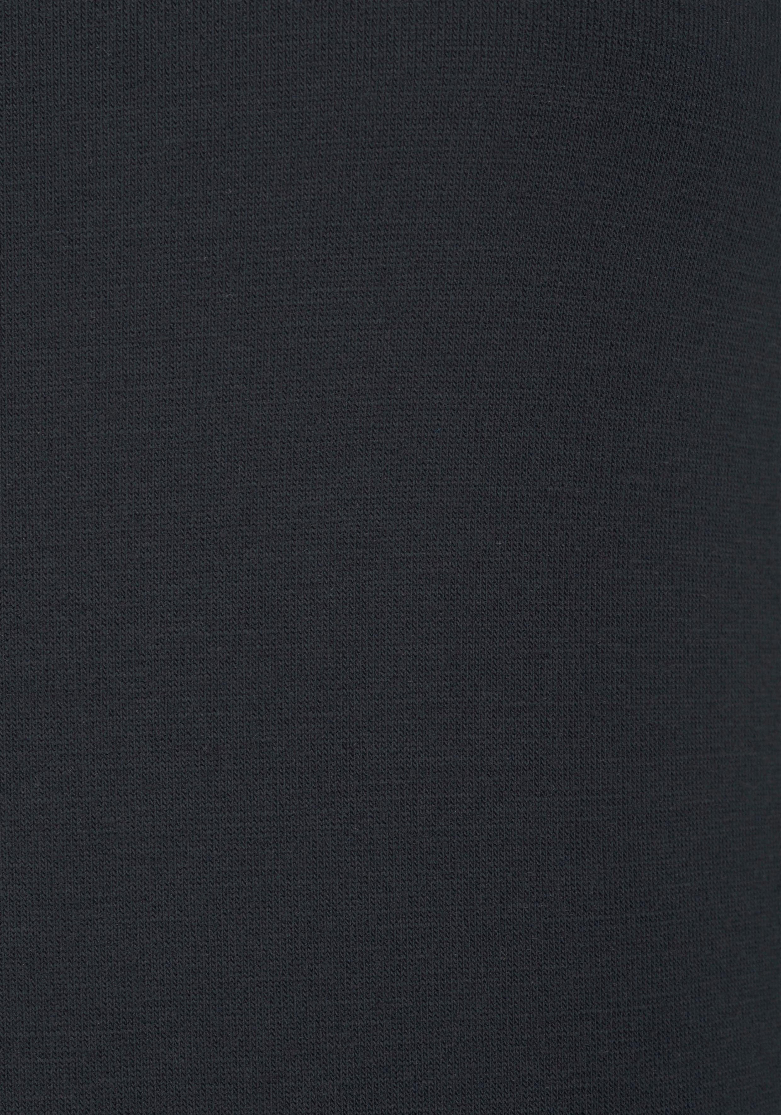 LASCANA T-Shirt mit schwarz Spitzenärmeln
