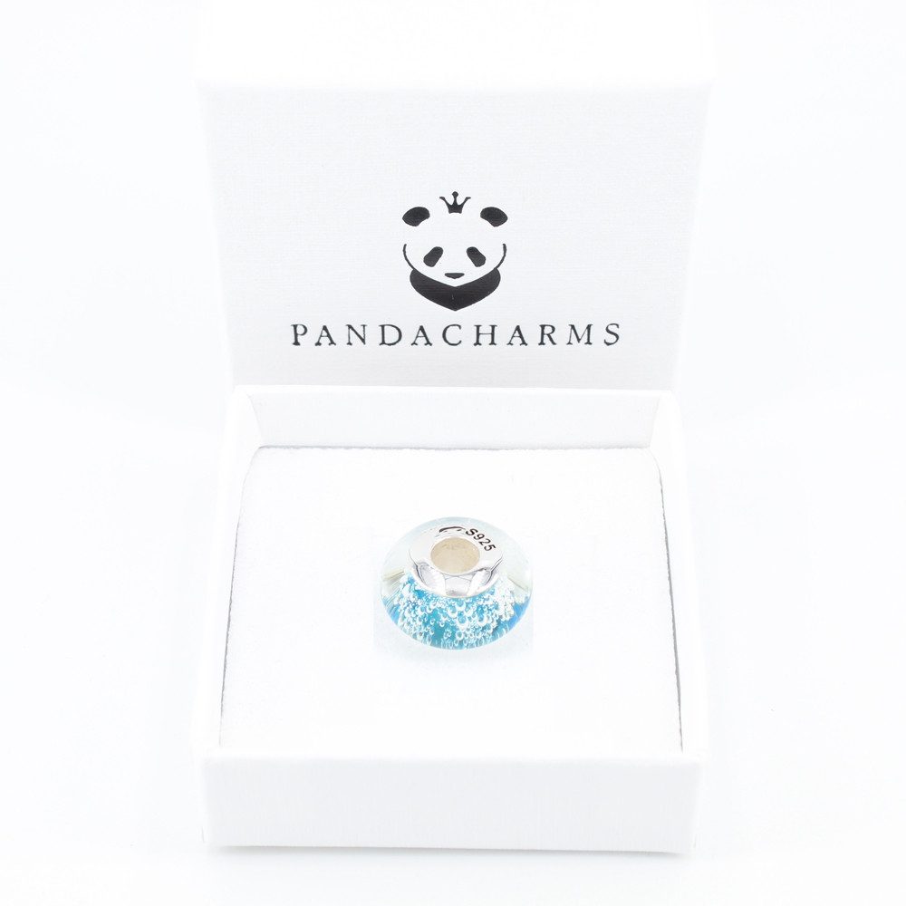 PANDACHARMS Bead Türkiser Wasserfall Glas Charm für Charm Armband, Hülse au günstig online kaufen