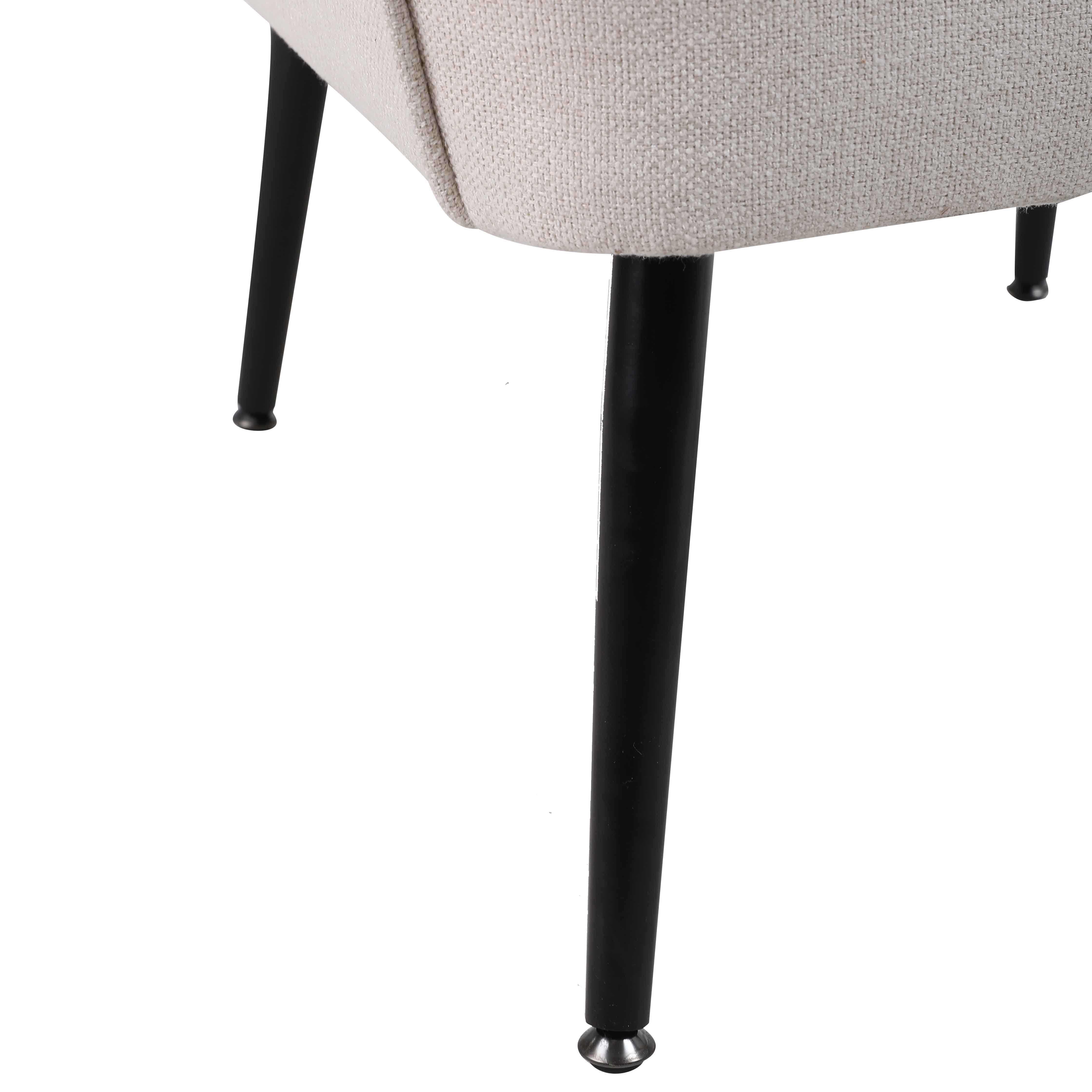 WISHDOR Loungesessel Polstersessel Relaxsessel Einzelsessel, Gepolsterte Einzelsofa (Büro Metallbeinen weiß Stuhl), Stuhl Kaffee mit Gepolsterte Stuhl Einzelsofa Freizeit