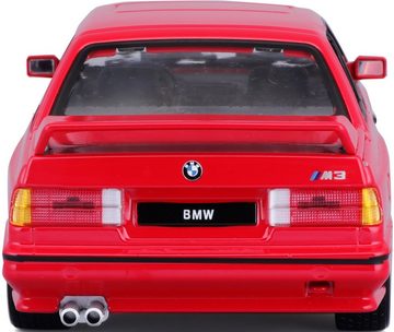 Bburago Sammlerauto BMW M3 (E30) 88, rot, Maßstab 1:24