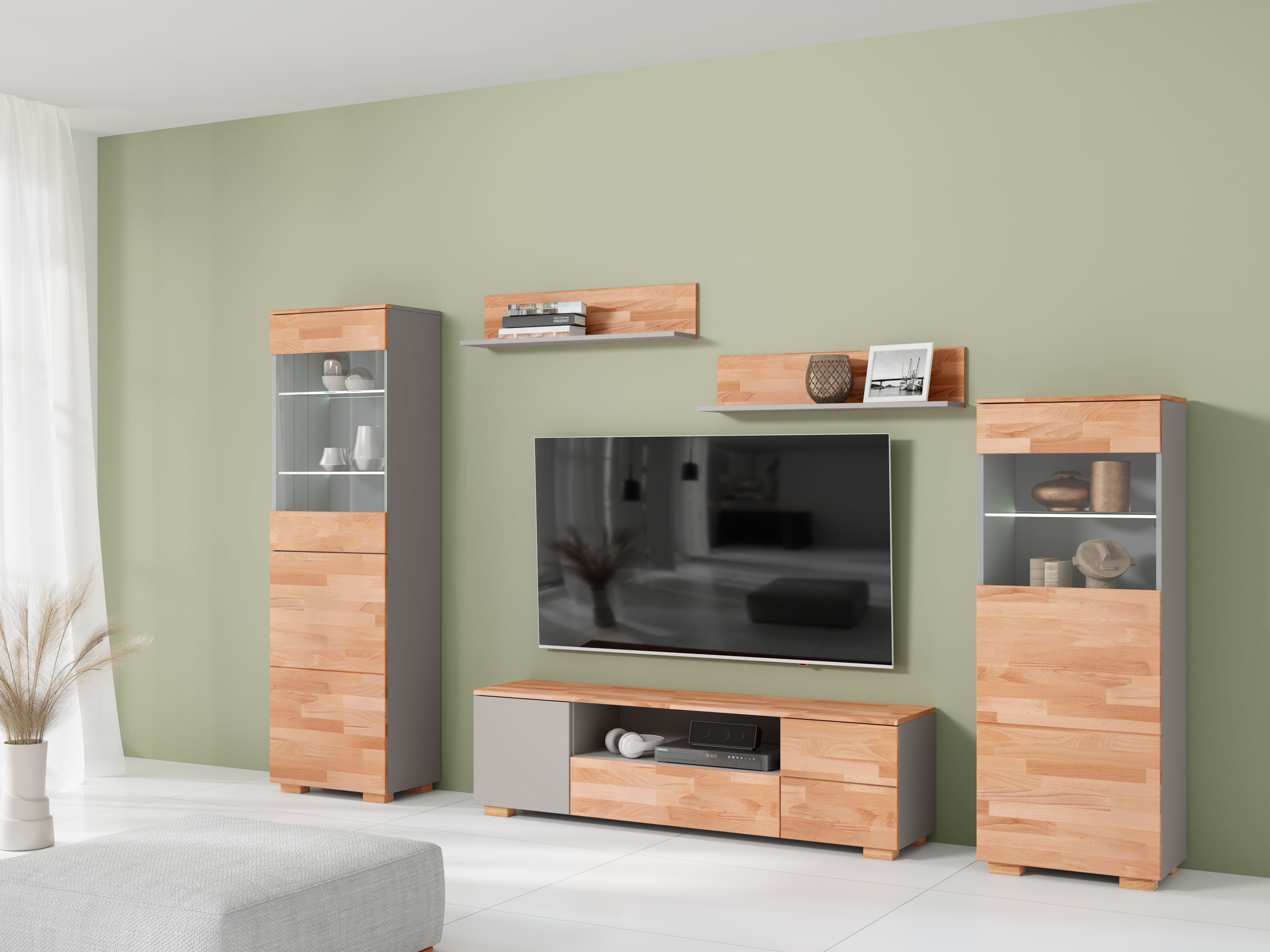OTTO home Wohnwand, (5-St), schöne moderne Optik