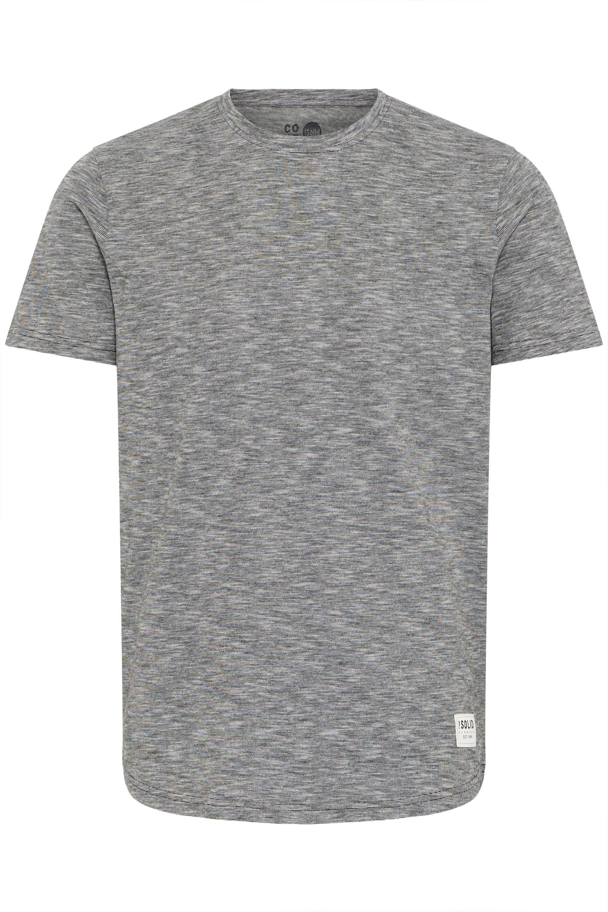 !Solid Rundhalsshirt SDFigos Kurzarmshirt mit Melierung günstig online kaufen