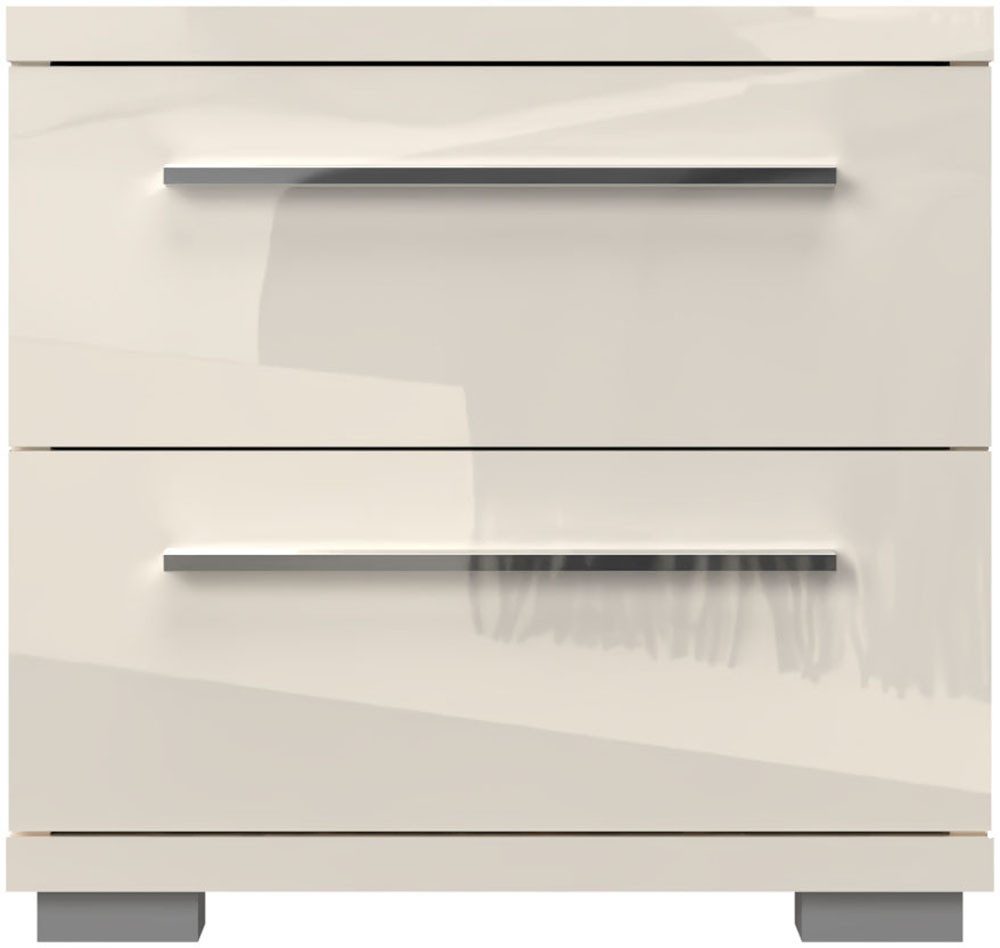 OTTO home Nachtkommode Piano, Nachttisch aus FSC-zertifiziertem Holzwerkstoff, Made in Europe (45/40/43 oder 61cm (B/T/H), ideal passend zum Boxspringbett), UV lackiert, hochglänzend, Soft-Close Funktion, 2 oder 3 Schubladen