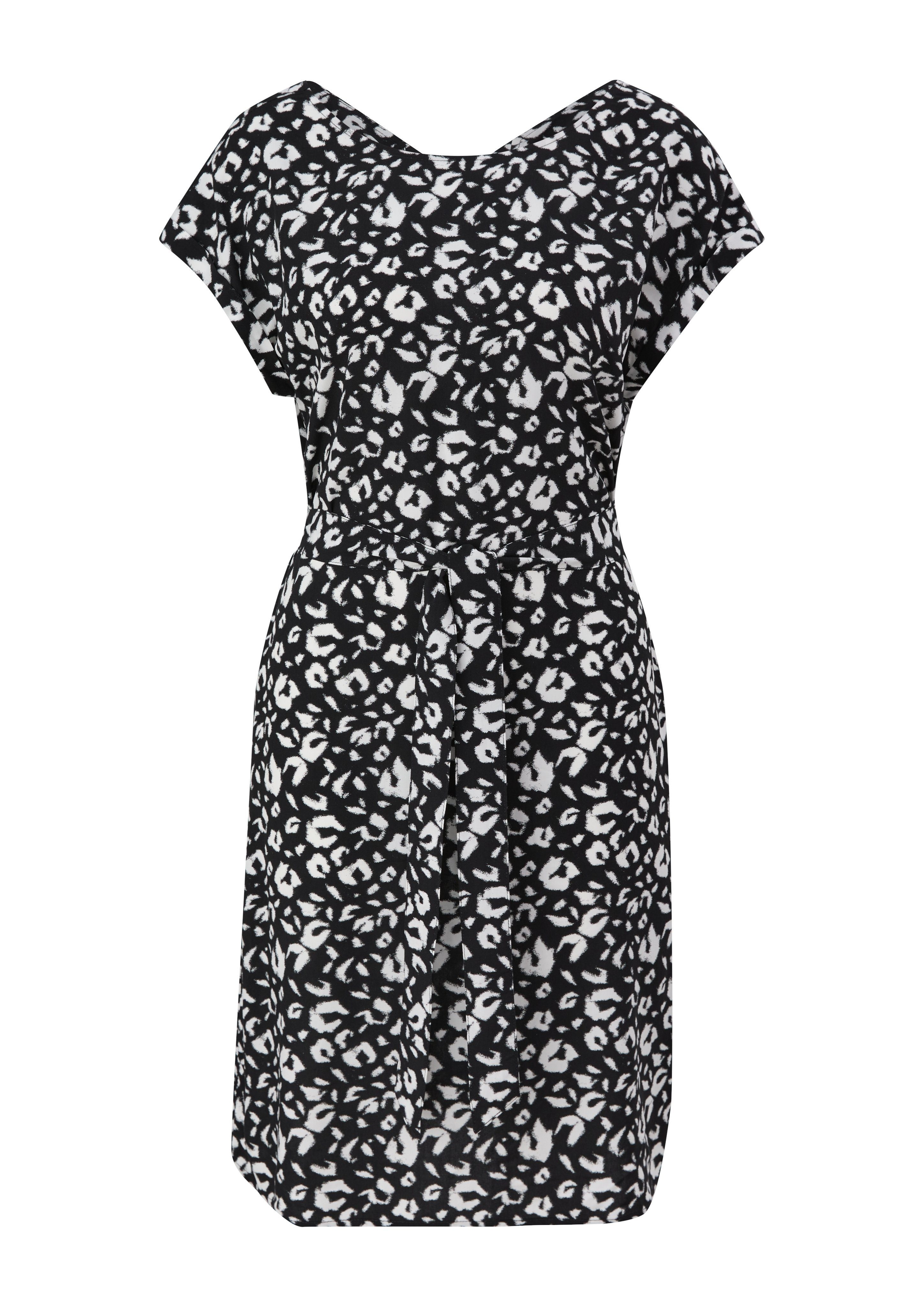s.Oliver Minikleid Kurzes Kleid mit Binde-Detail schwarz | Sommerkleider