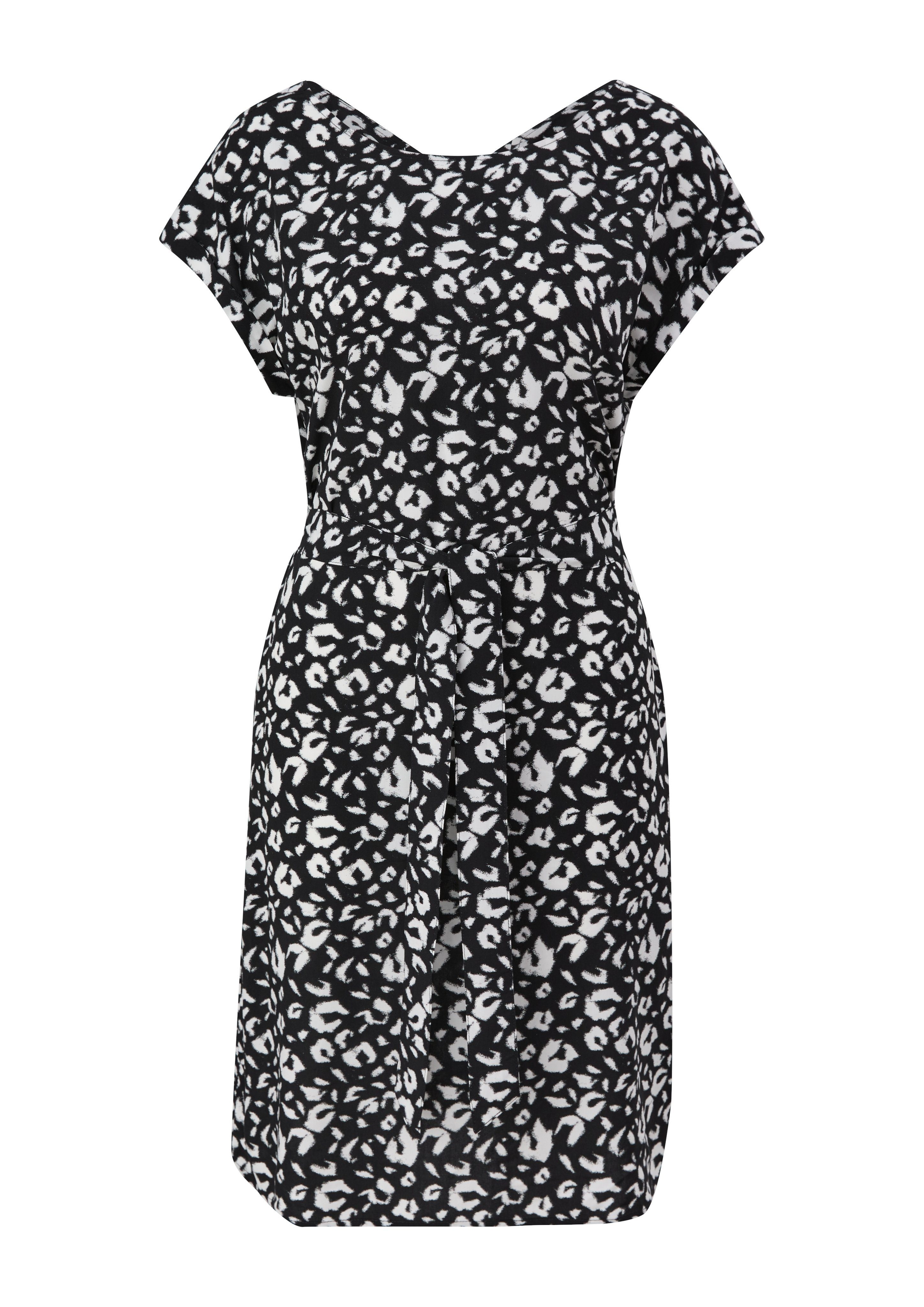 Minikleid Kurzes Kleid mit Binde-Detail
