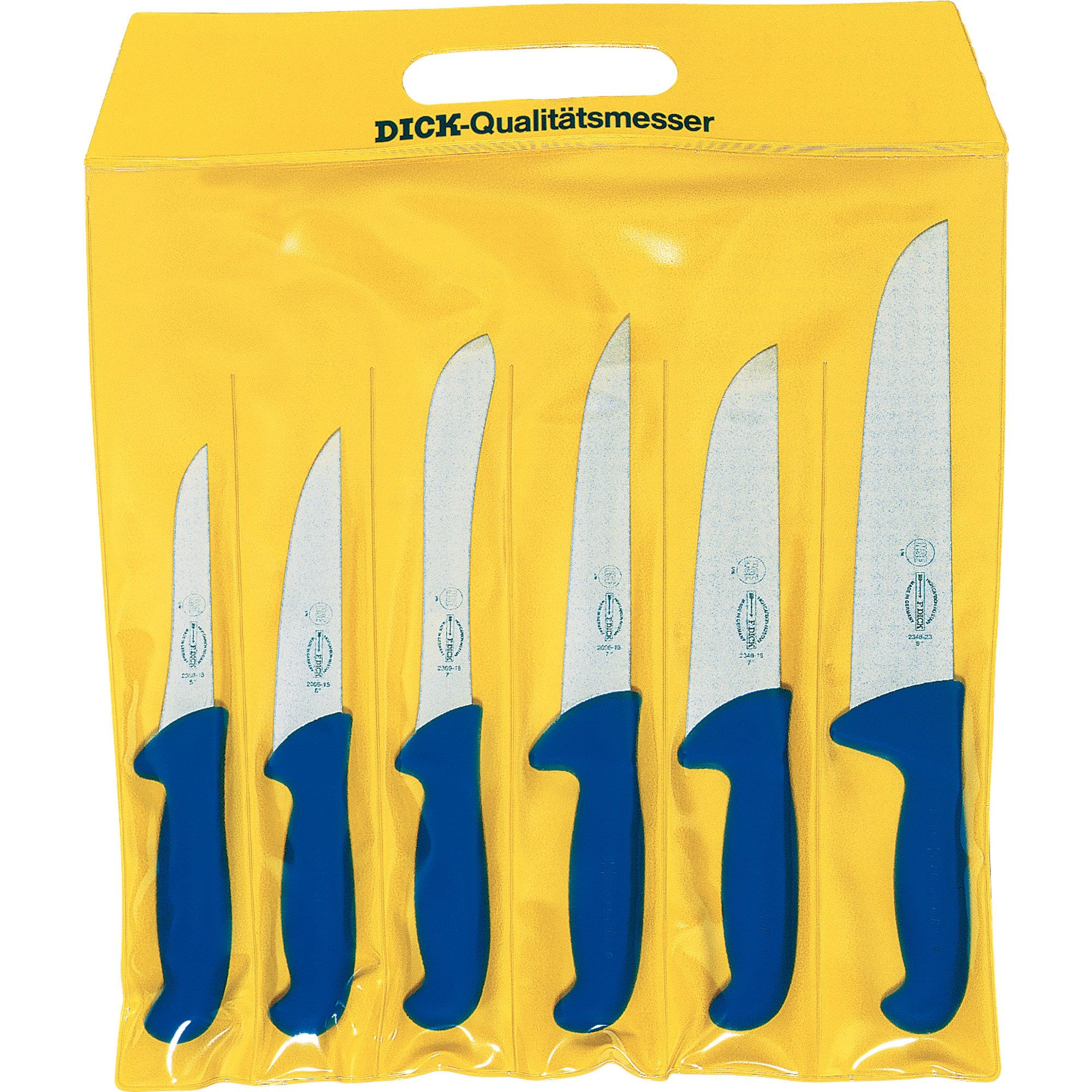 F. DICK Geschirr-Set DICK ErgoGrip Messersatz, 6-teilig, (Block-, Rostfreier Stahl / Polyamid