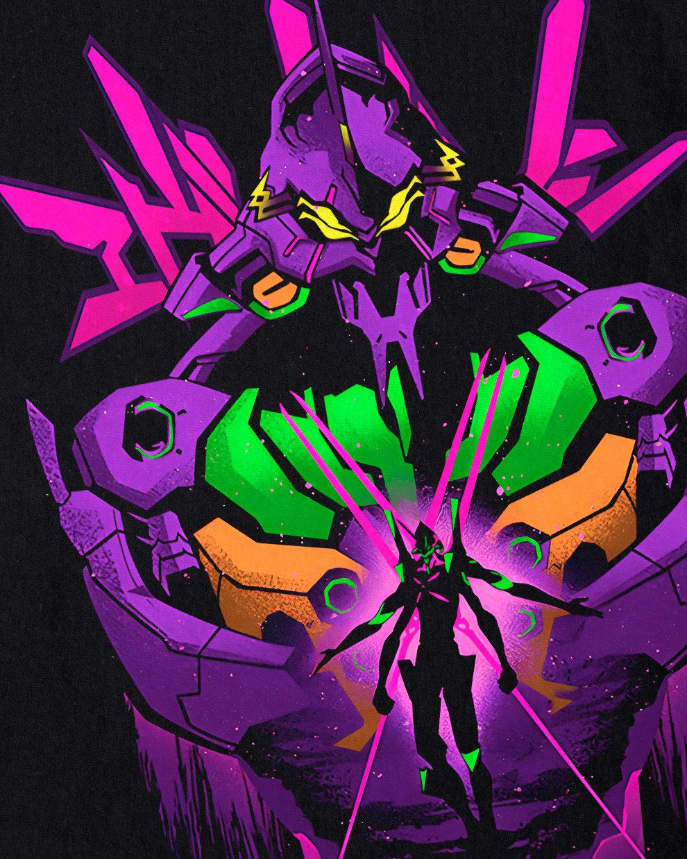 style3 T-Shirt EVA Unit 13 neon günstig online kaufen