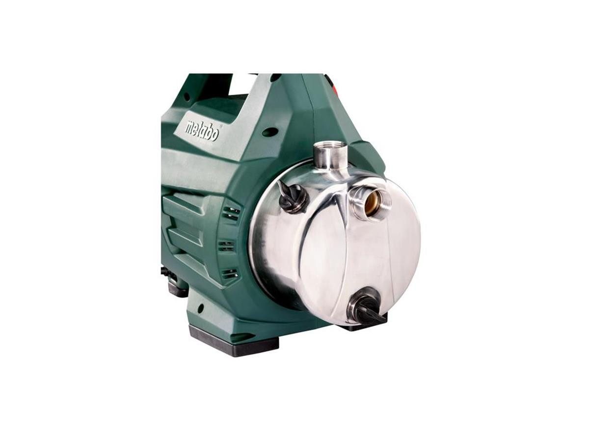 metabo Gartenpumpe P 4500 Inox (2-tlg), 4500 l/h max. Fördermenge, 4,8 bar max. Druck